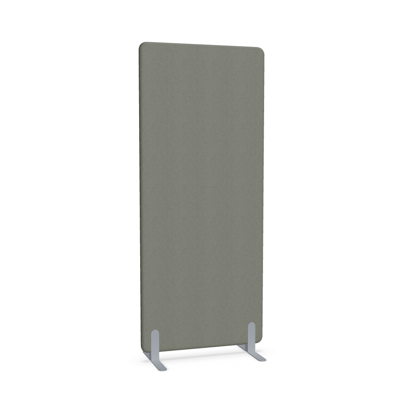 Image of Trennwand Mdd Sonic 80x185 cm, Freistehende Füsse, Anthrazit/Silbergrau, Neu