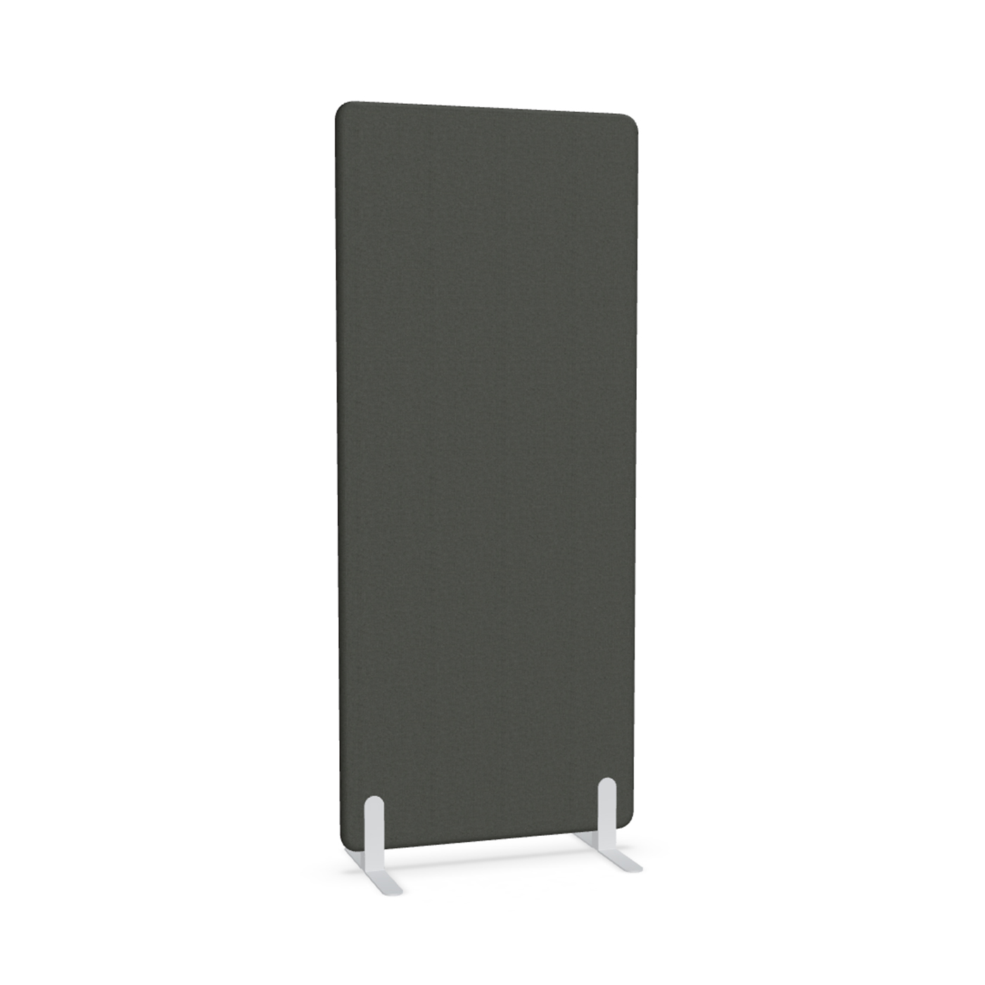 Image of Trennwand Mdd Sonic 80x185 cm, Freistehende Füsse, Schwarz/Weiss, Neu