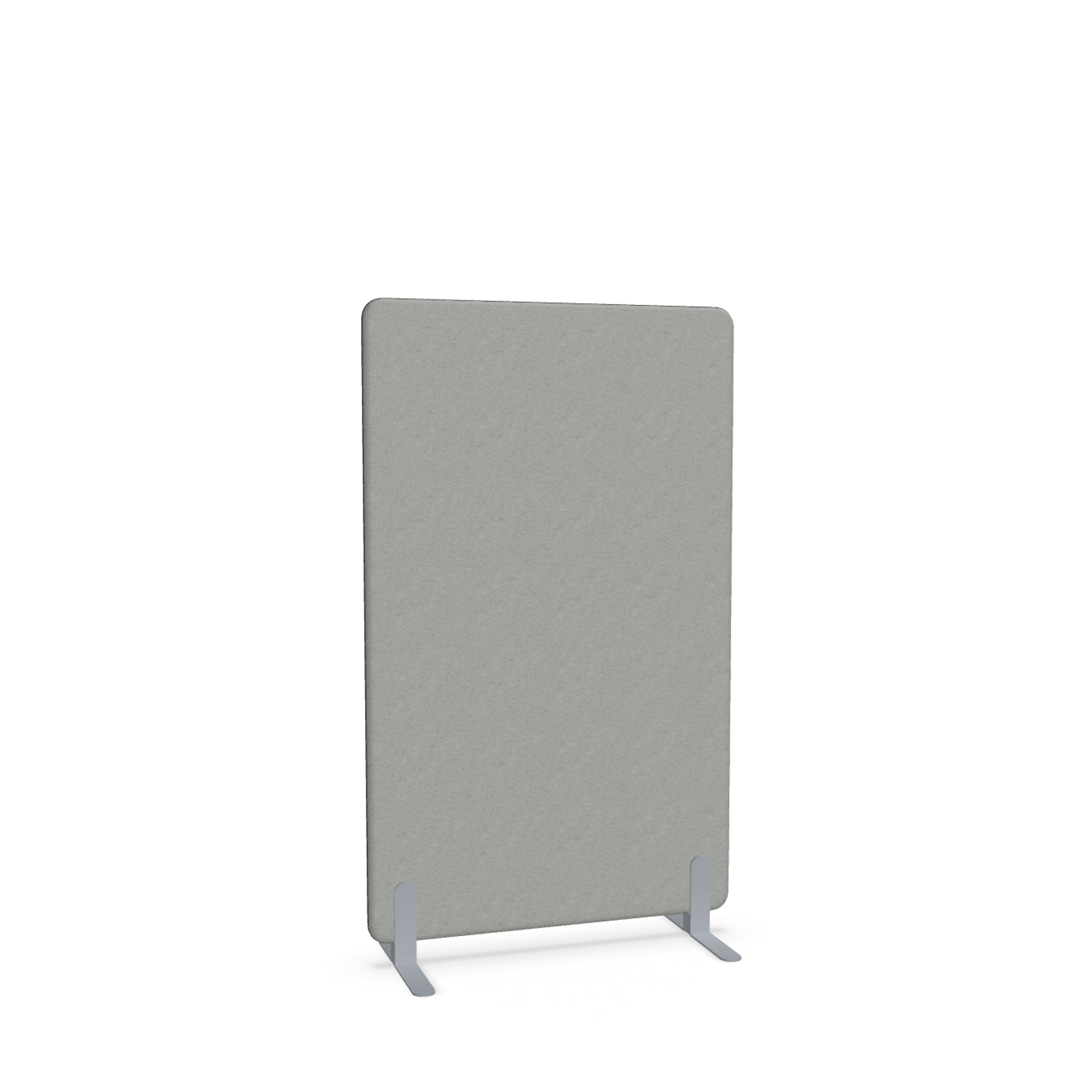 Image of Trennwand Mdd Sonic 90x145 cm, Freistehende Füsse, Grau/Silbergrau, Neu