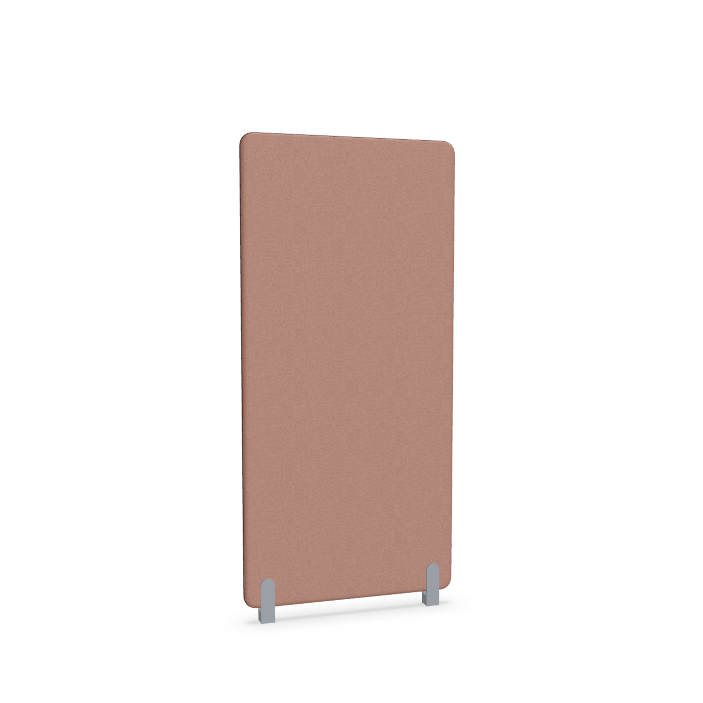 Image of Trennwand Mdd Sonic 80x165 cm, Distanzfüsse, Rosa/Silbergrau, Neu