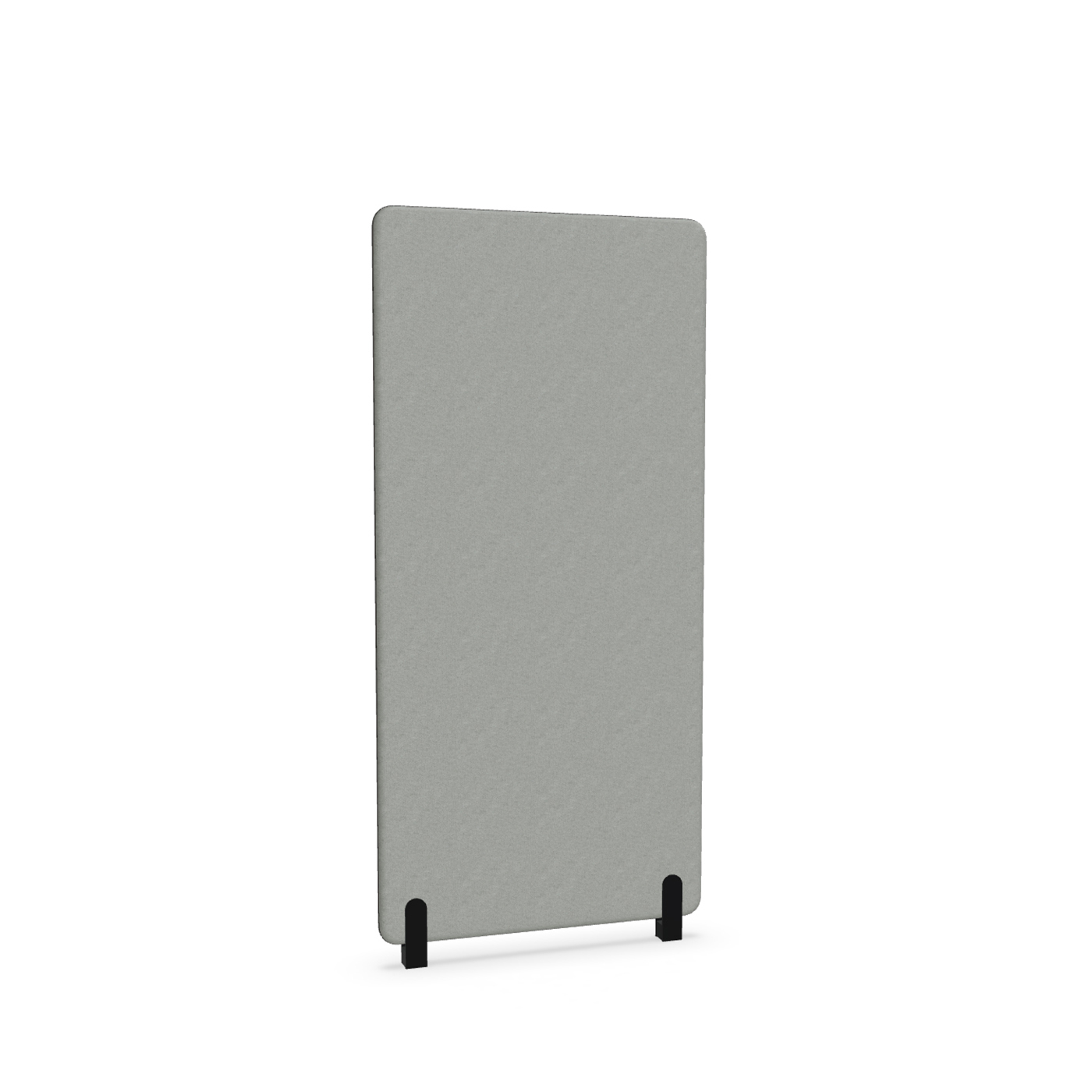 Image of Trennwand Mdd Sonic 80x165 cm, Distanzfüsse, Grau/Schwarz, Neu