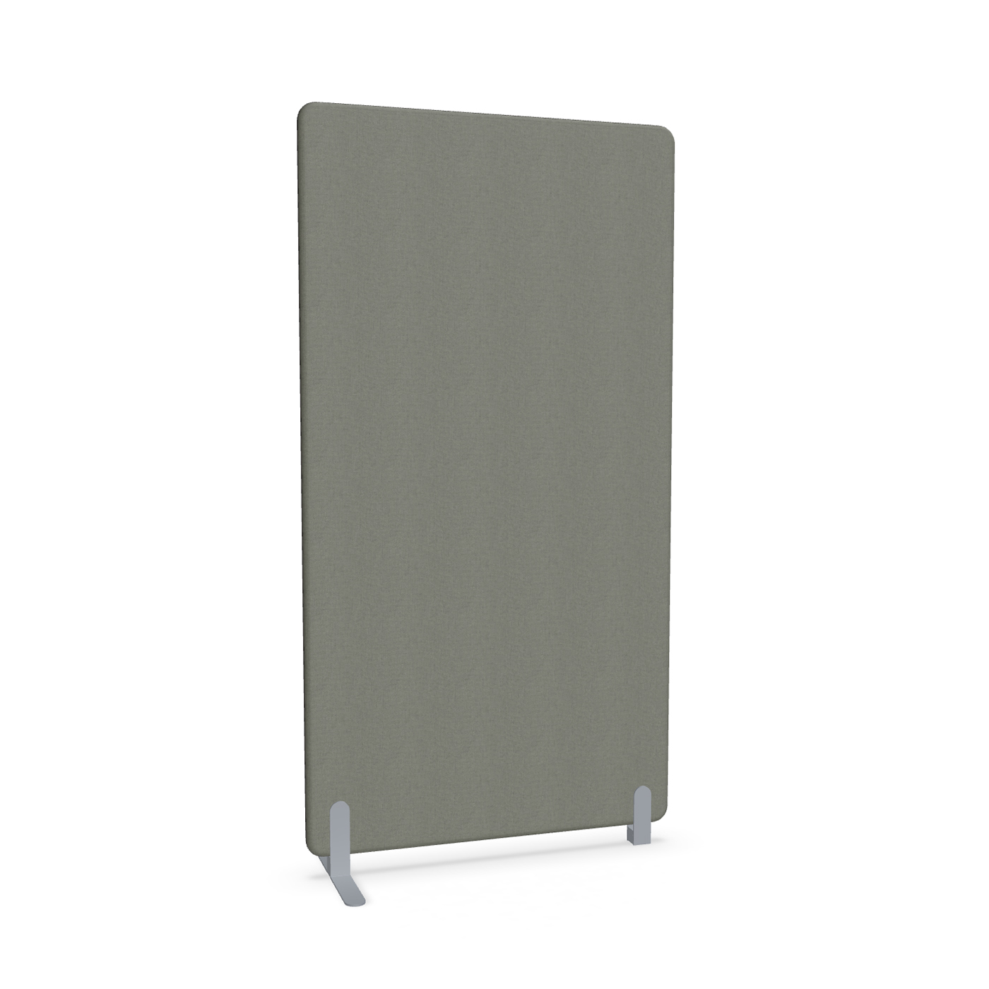 Image of Trennwand Mdd Sonic 100x185 cm, Freistehender Fuss und Distanzfuss, Anthrazit/Silbergrau, Neu