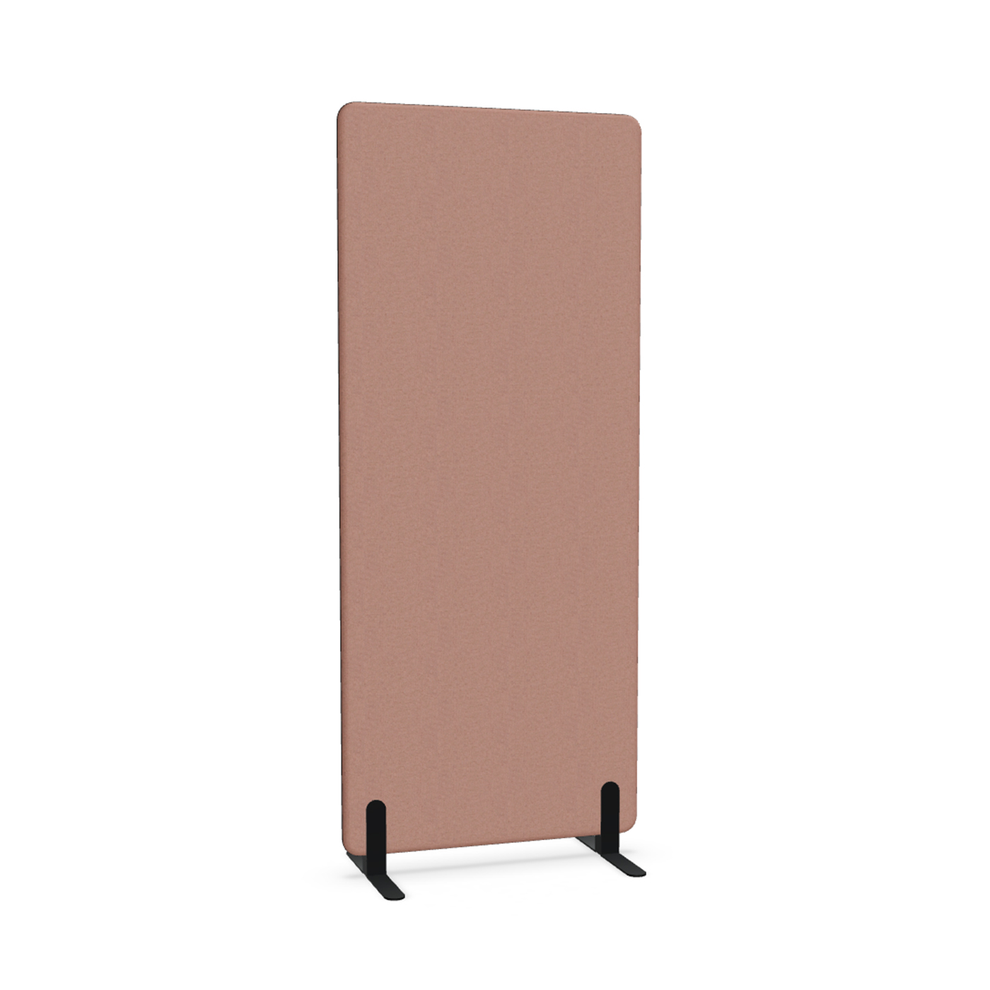 Image of Trennwand Mdd Sonic 80x185 cm, Freistehende Füsse, Rosa/Schwarz, Neu