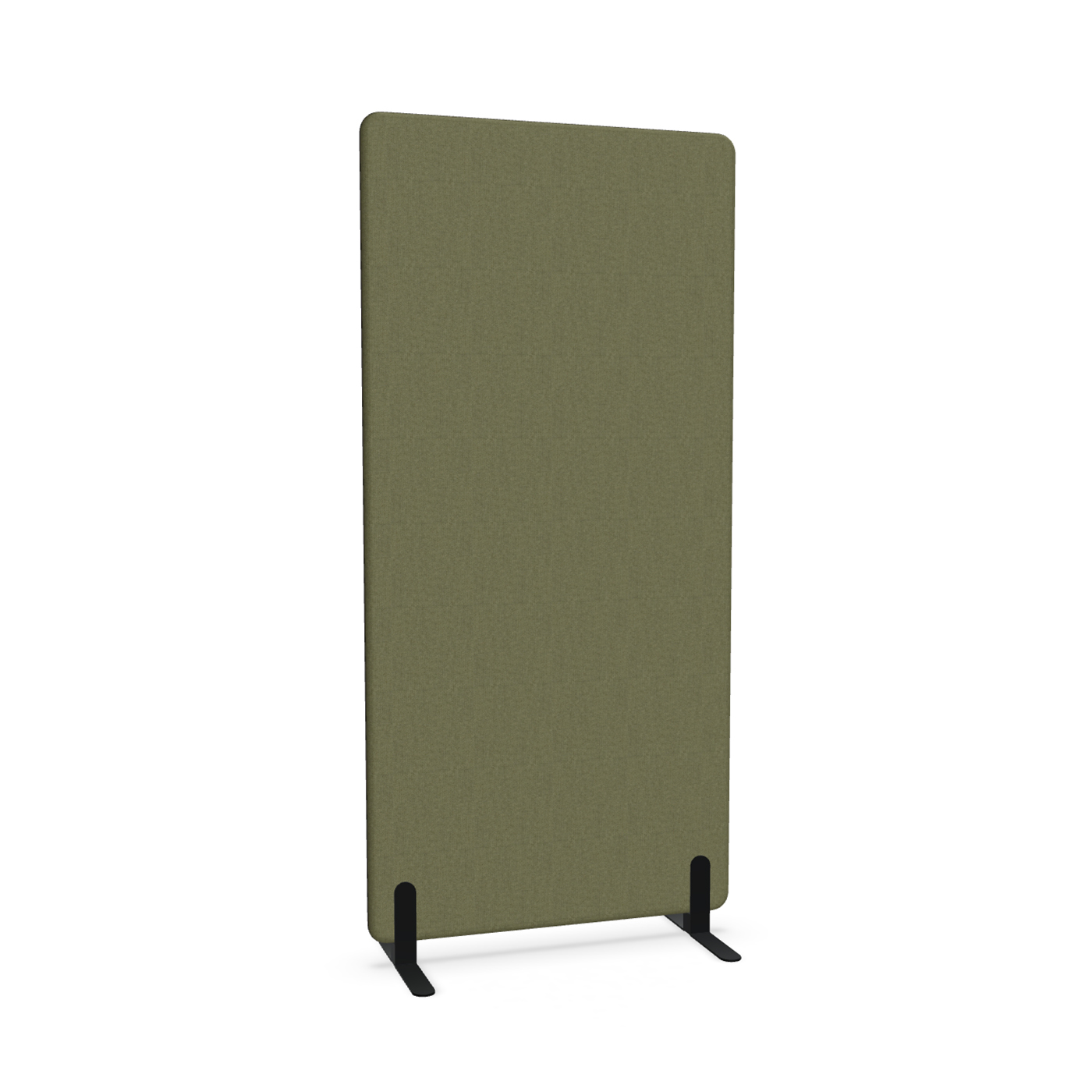 Image of Trennwand Mdd Sonic 90x185 cm, Freistehende Füsse, Olivgrün/Schwarz, Neu