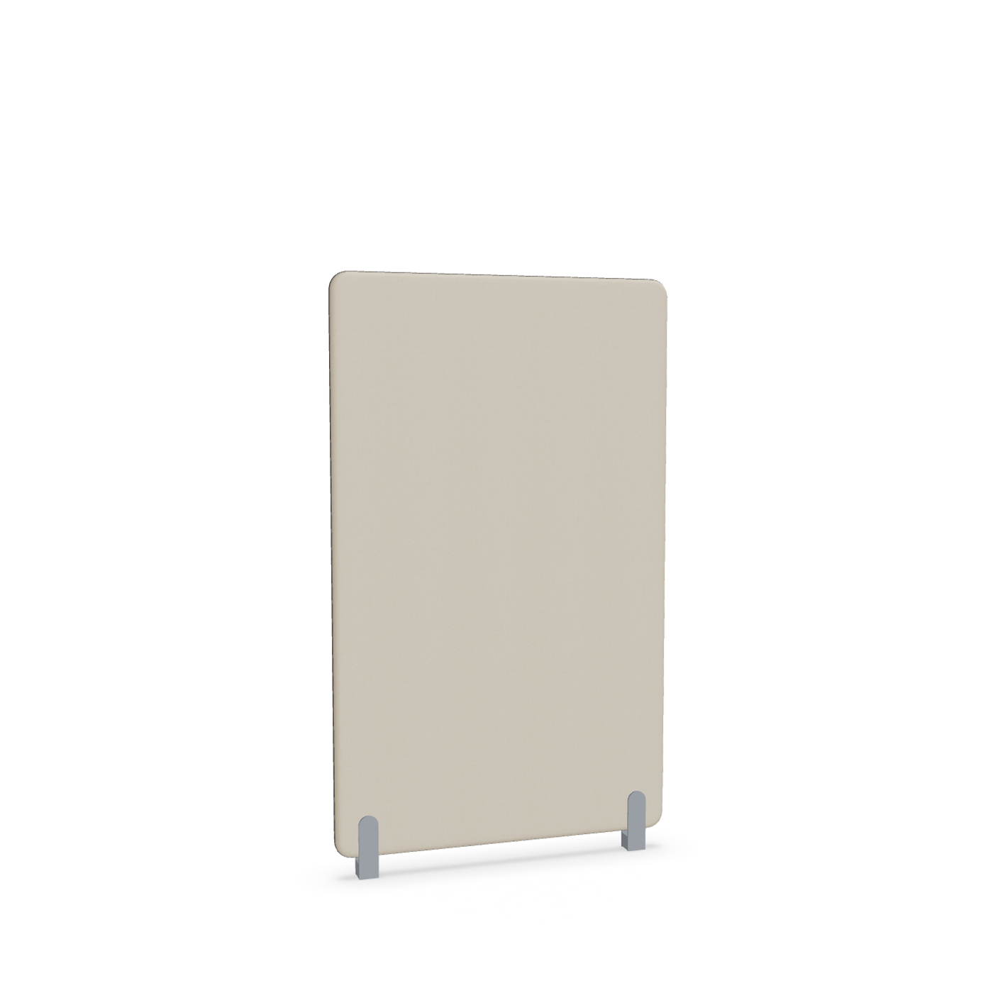 Image of Trennwand Mdd Sonic 90x145 cm, Distanzfüsse, Beige/Silbergrau, Neu