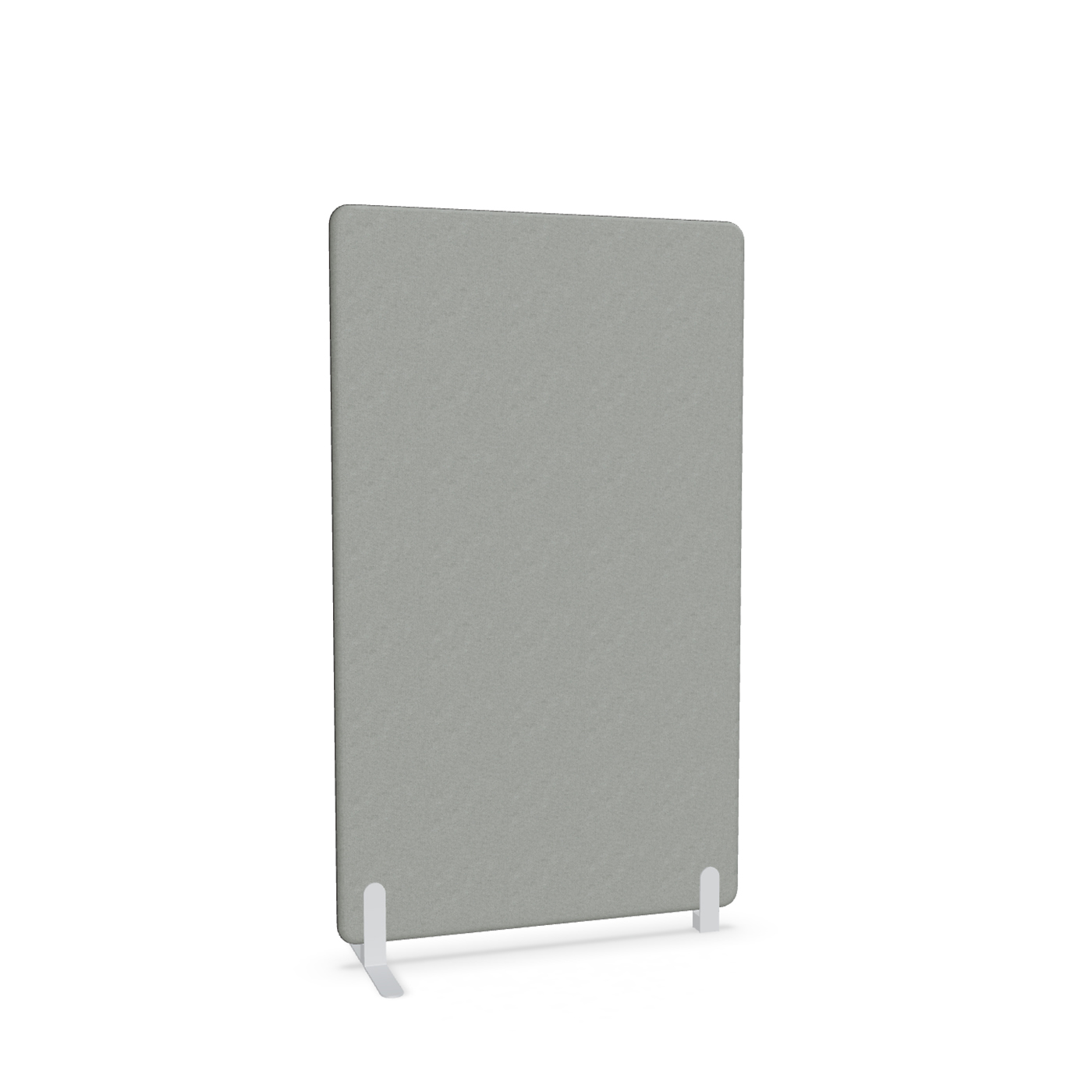 Image of Trennwand Mdd Sonic 100x165 cm, Freistehender Fuss und Distanzfuss, Grau/Weiss, Neu