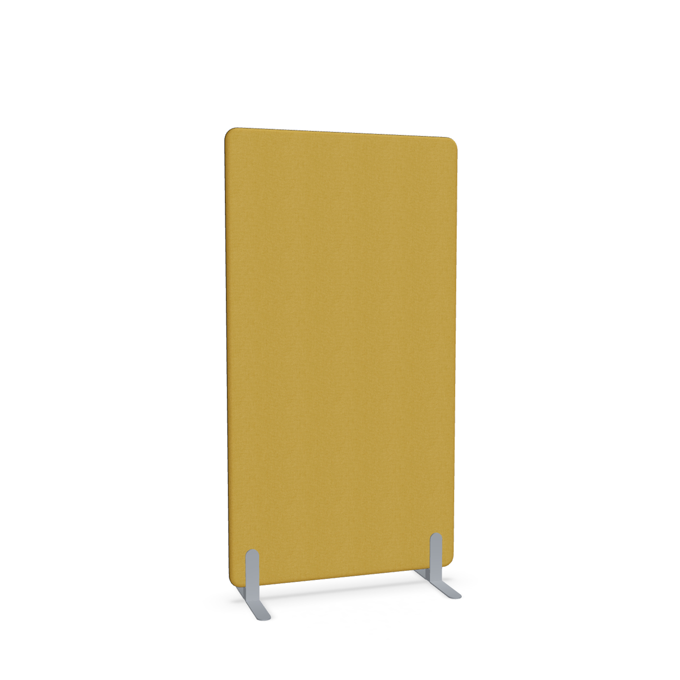 Image of Trennwand Mdd Sonic 90x165 cm, Freistehende Füsse, Gelb/Silbergrau, Neu