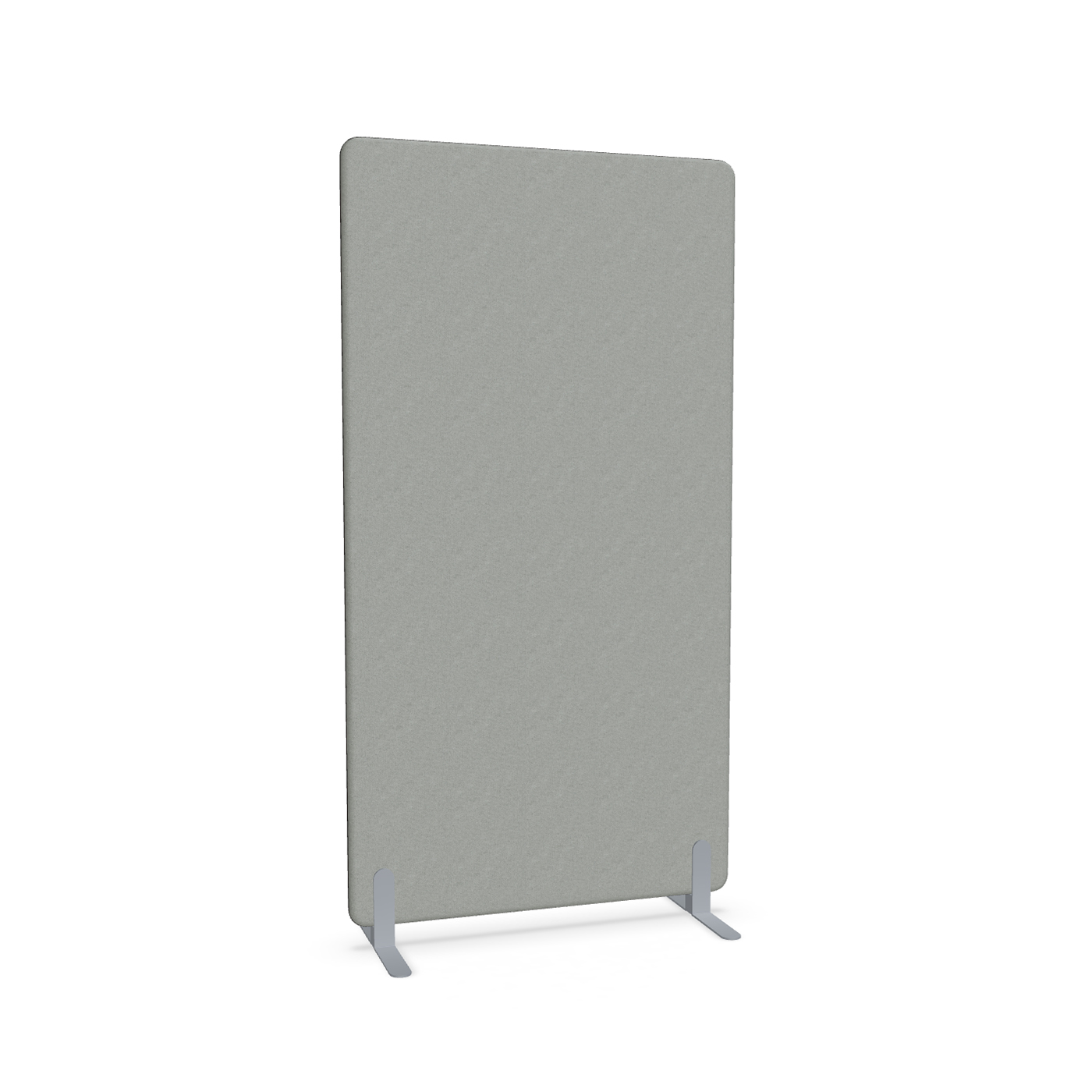 Image of Trennwand Mdd Sonic 100x185 cm, Freistehende Füsse, Grau/Silbergrau, Neu