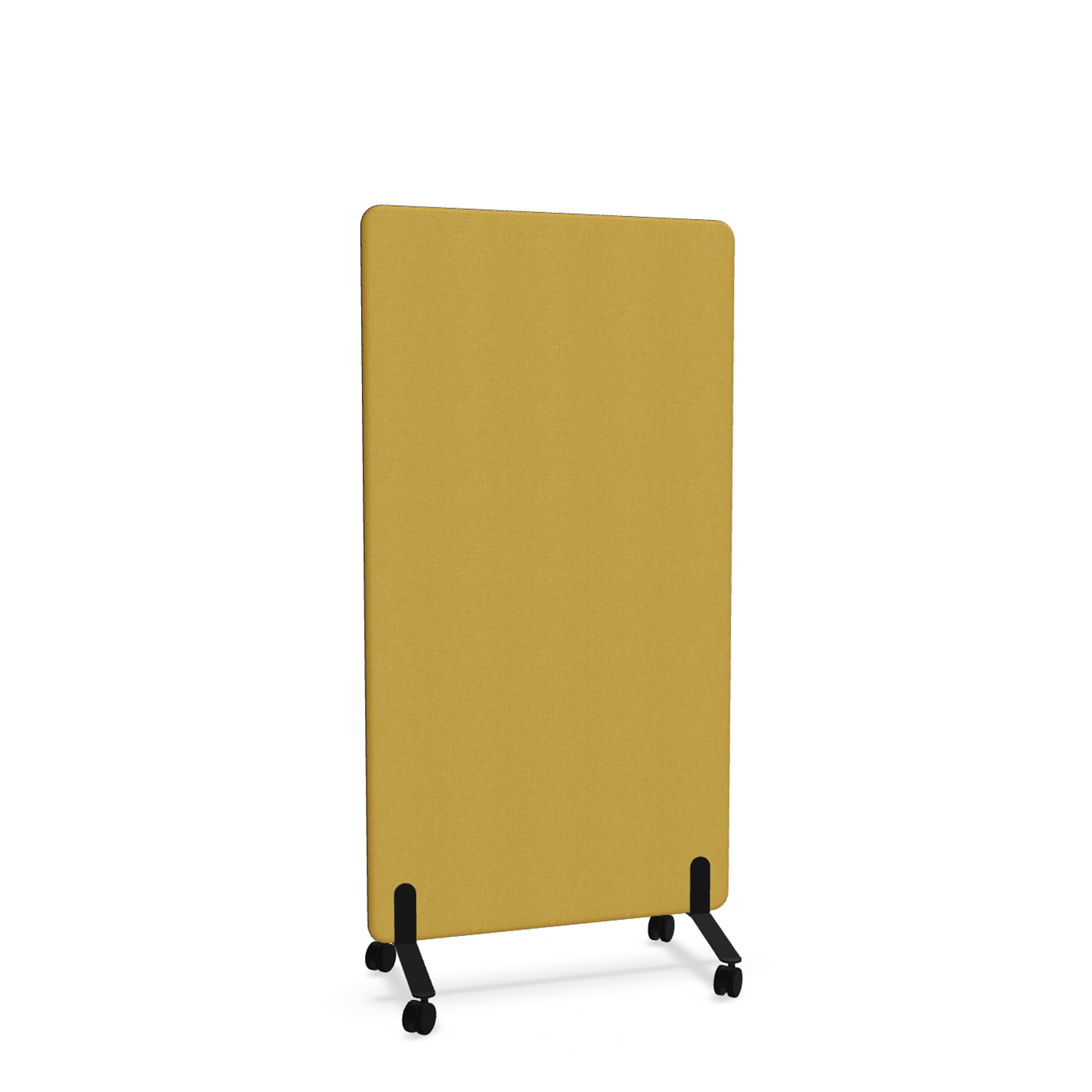 Image of Trennwand Mdd Sonic 90x165 cm, auf Rollen, Gelb/Schwarz, Neu