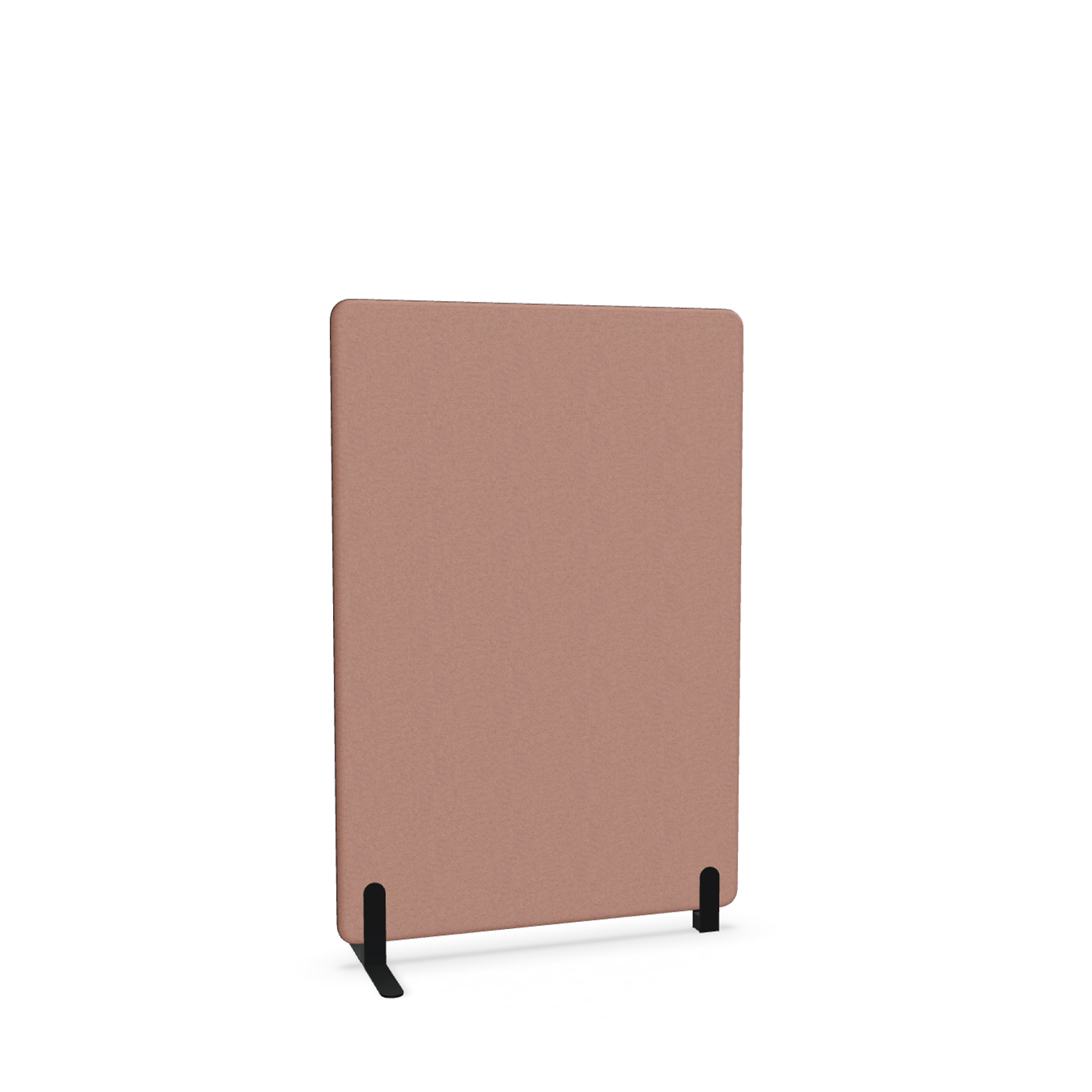 Image of Trennwand Mdd Sonic 100x145 cm, Freistehender Fuss und Distanzfuss, Rosa/Schwarz, Neu