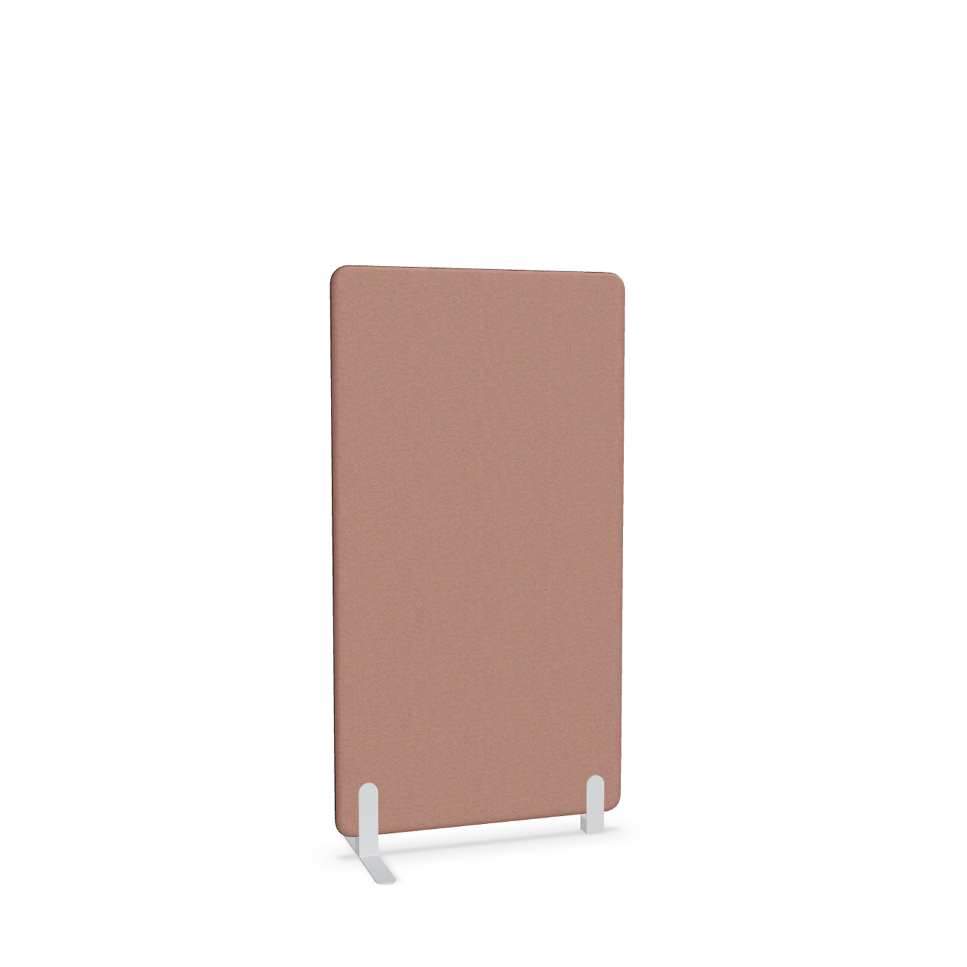 Image of Trennwand Mdd Sonic 80x145 cm, Freistehender Fuss und Distanzfuss, Rosa/Weiss, Neu