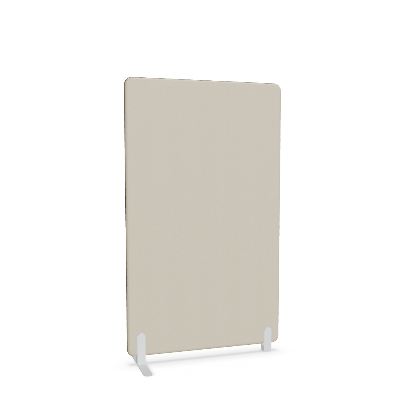 Image of Trennwand Mdd Sonic 100x165 cm, Freistehender Fuss und Distanzfuss, Beige/Weiss, Neu