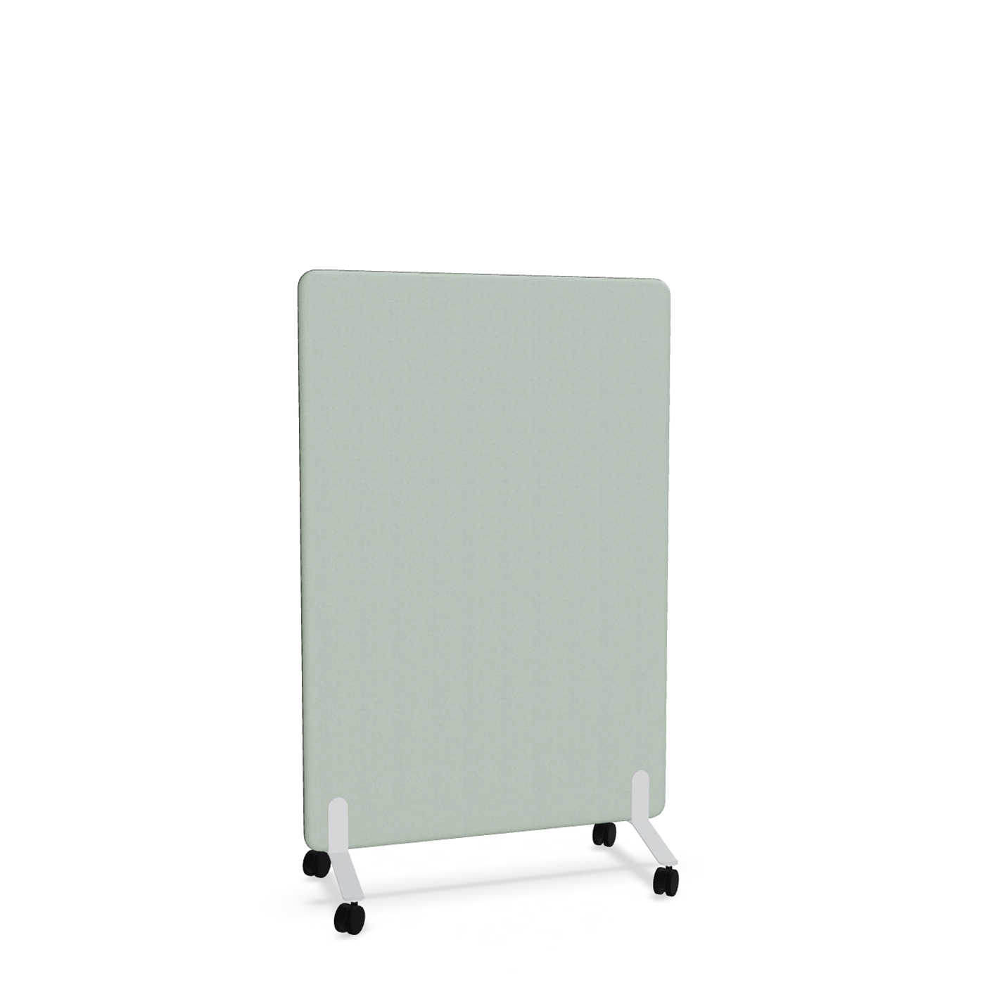 Image of Trennwand Mdd Sonic 100x145 cm, auf Rollen, Grün/Weiss, Neu