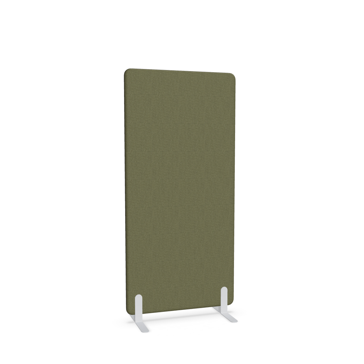 Image of Trennwand Mdd Sonic 80x165 cm, Freistehende Füsse, Olivgrün/Weiss, Neu