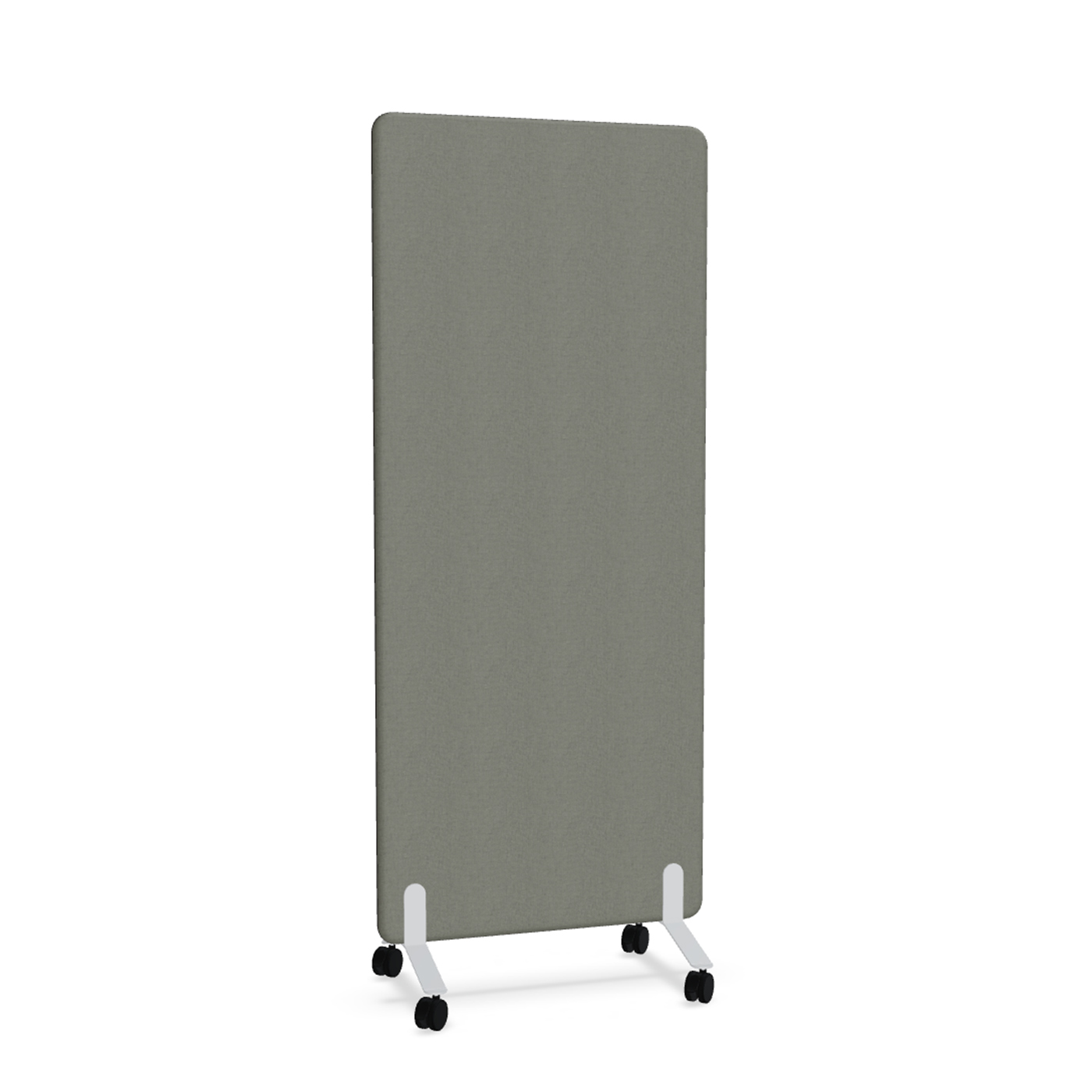 Image of Trennwand Mdd Sonic 80x185 cm, auf Rollen, Anthrazit/Weiss, Neu