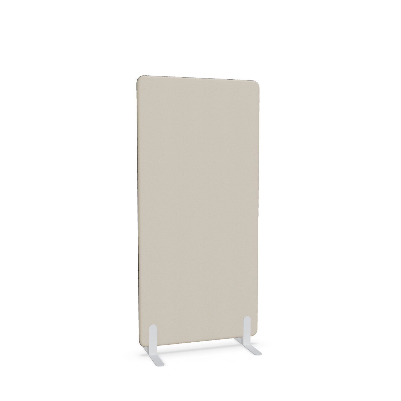 Image of Trennwand Mdd Sonic 80x165 cm, Freistehende Füsse, Beige/Weiss, Neu