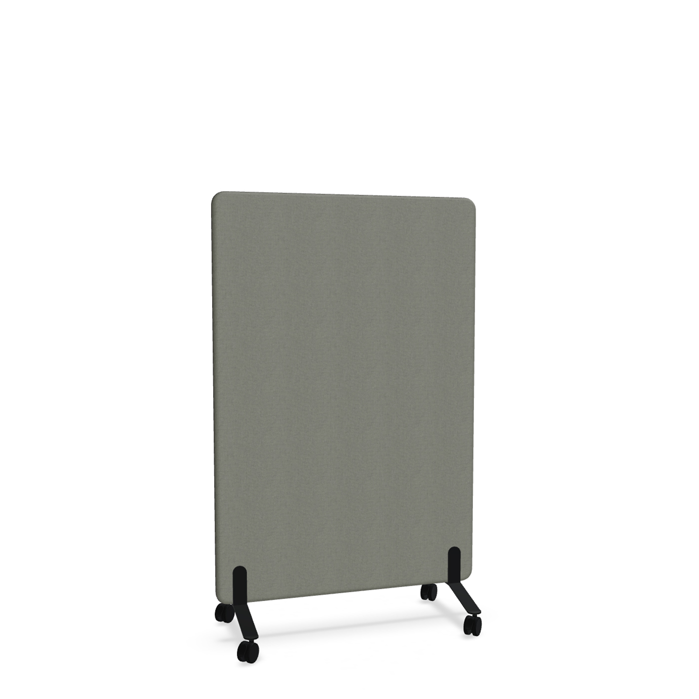 Image of Trennwand Mdd Sonic 100x145 cm, auf Rollen, Anthrazit/Schwarz, Neu