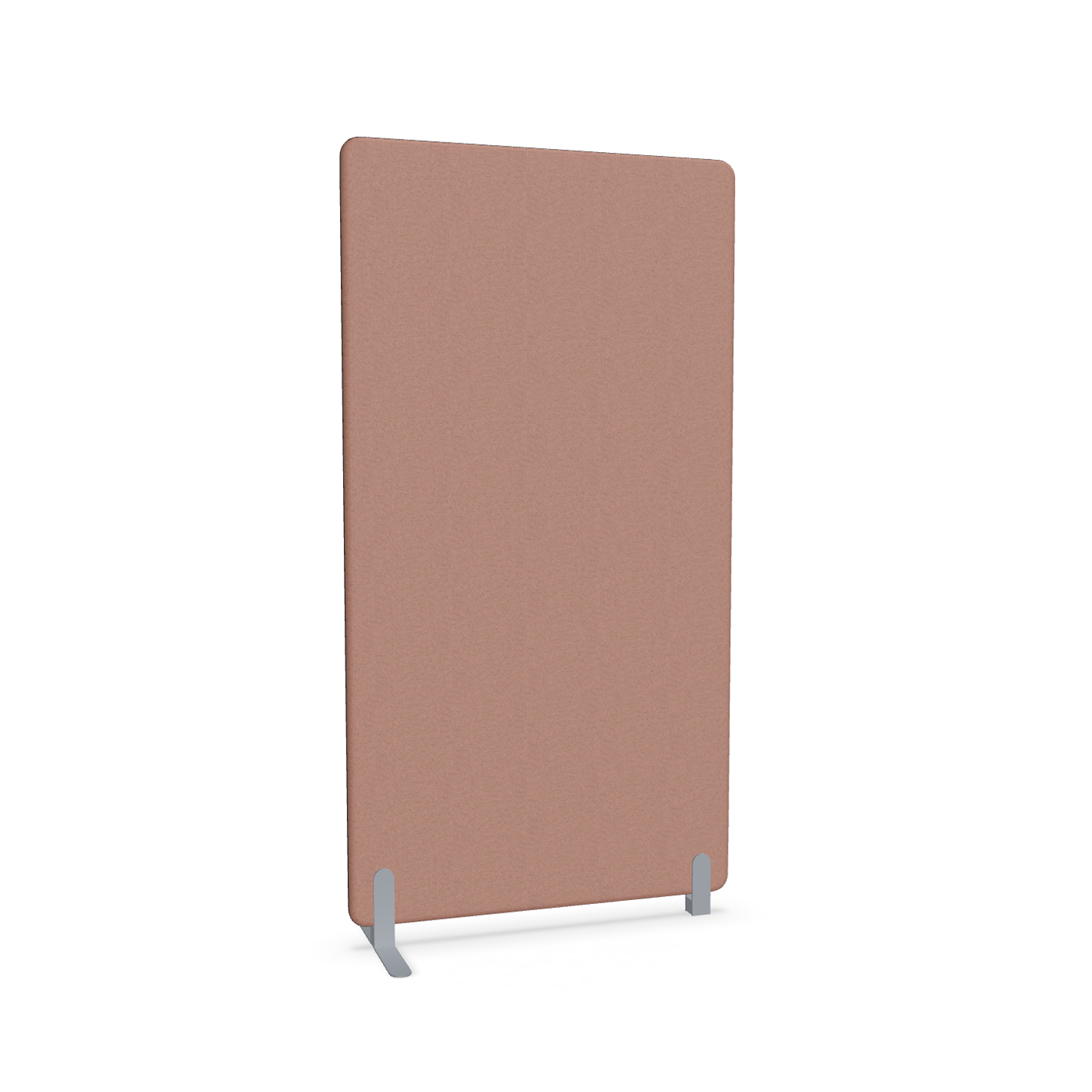 Image of Trennwand Mdd Sonic 100x185 cm, Freistehender Fuss und Distanzfuss, Rosa/Silbergrau, Neu