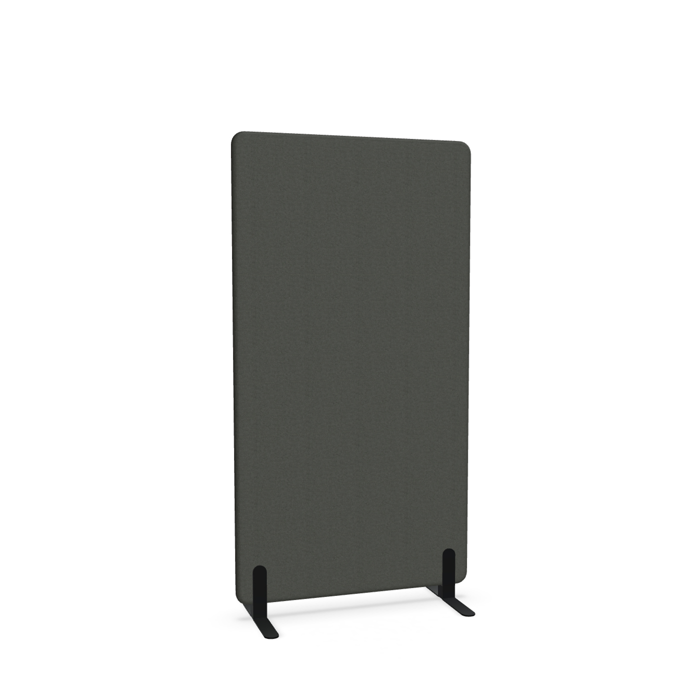 Image of Trennwand Mdd Sonic 90x165 cm, Freistehende Füsse, Schwarz/Schwarz, Neu