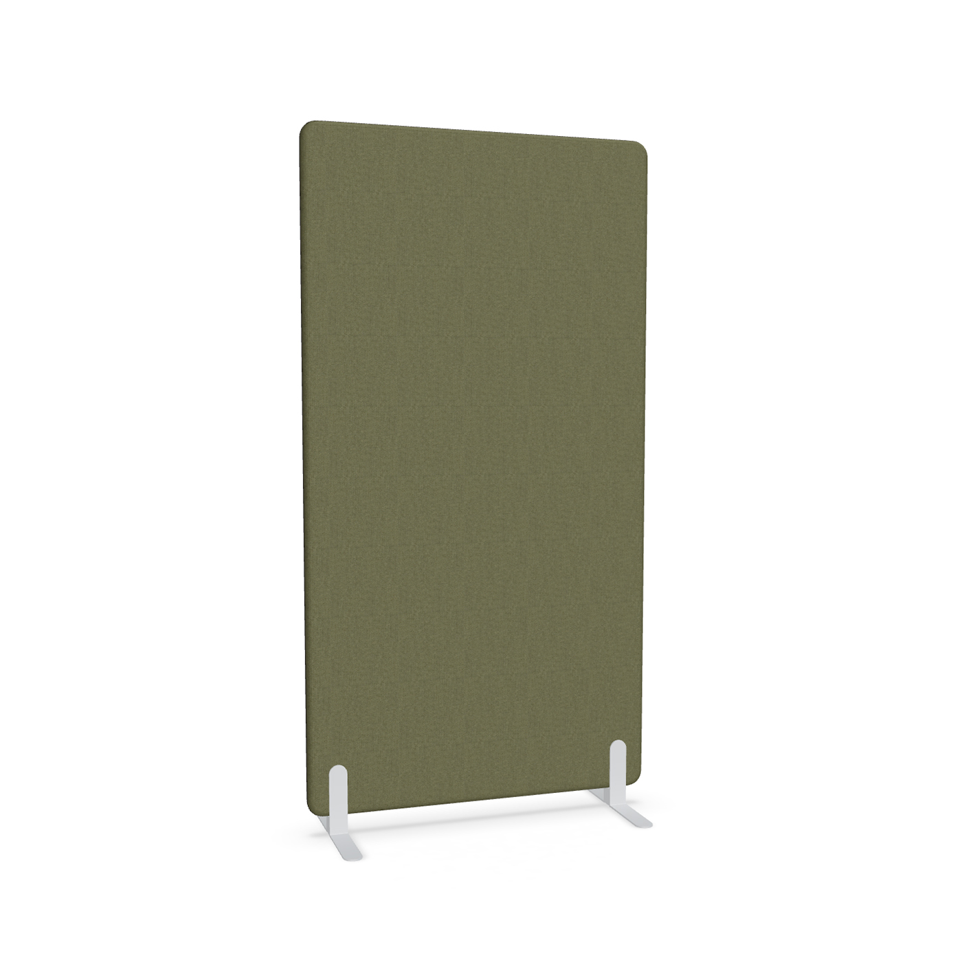 Image of Trennwand Mdd Sonic 100x185 cm, Freistehende Füsse, Olivgrün/Weiss, Neu