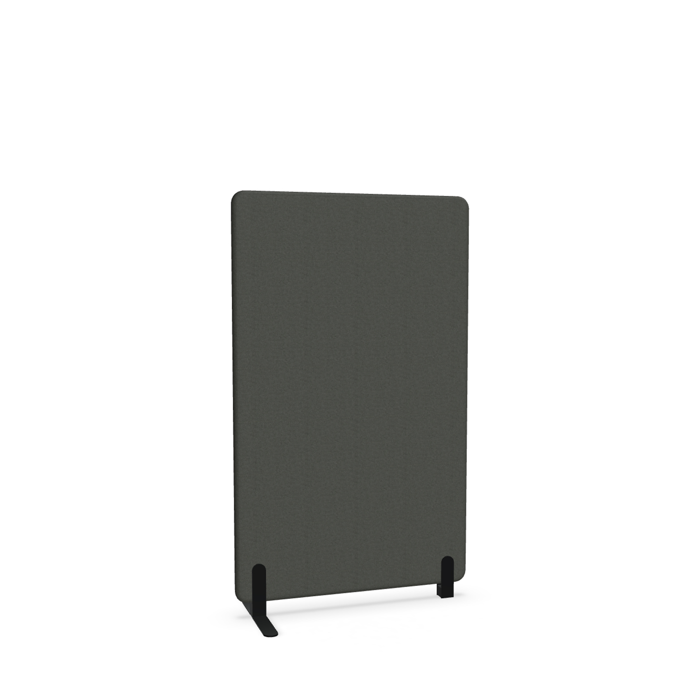 Image of Trennwand Mdd Sonic 90x145 cm, Freistehender Fuss und Distanzfuss, Schwarz/Schwarz, Neu
