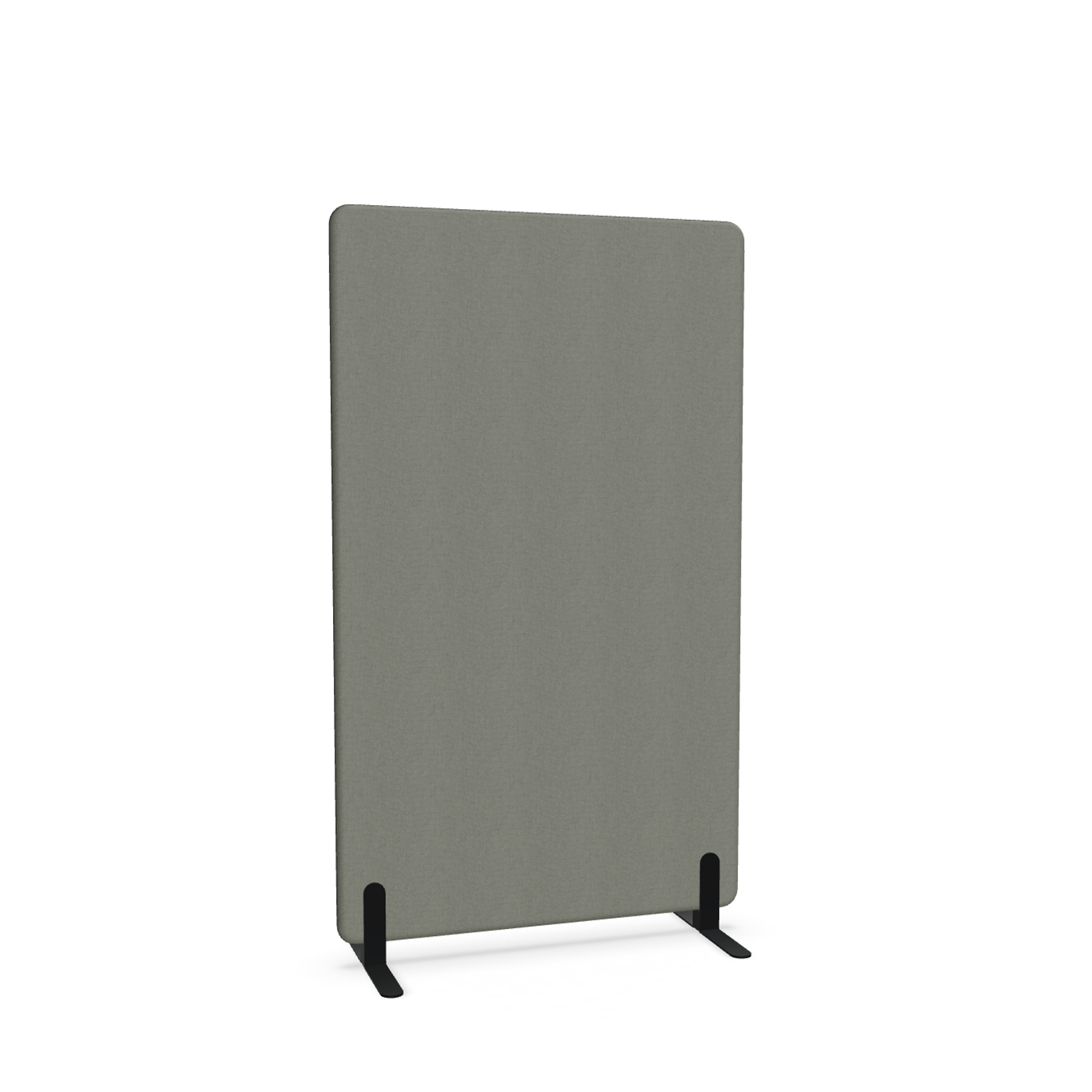Image of Trennwand Mdd Sonic 100x165 cm, Freistehende Füsse, Anthrazit/Schwarz, Neu
