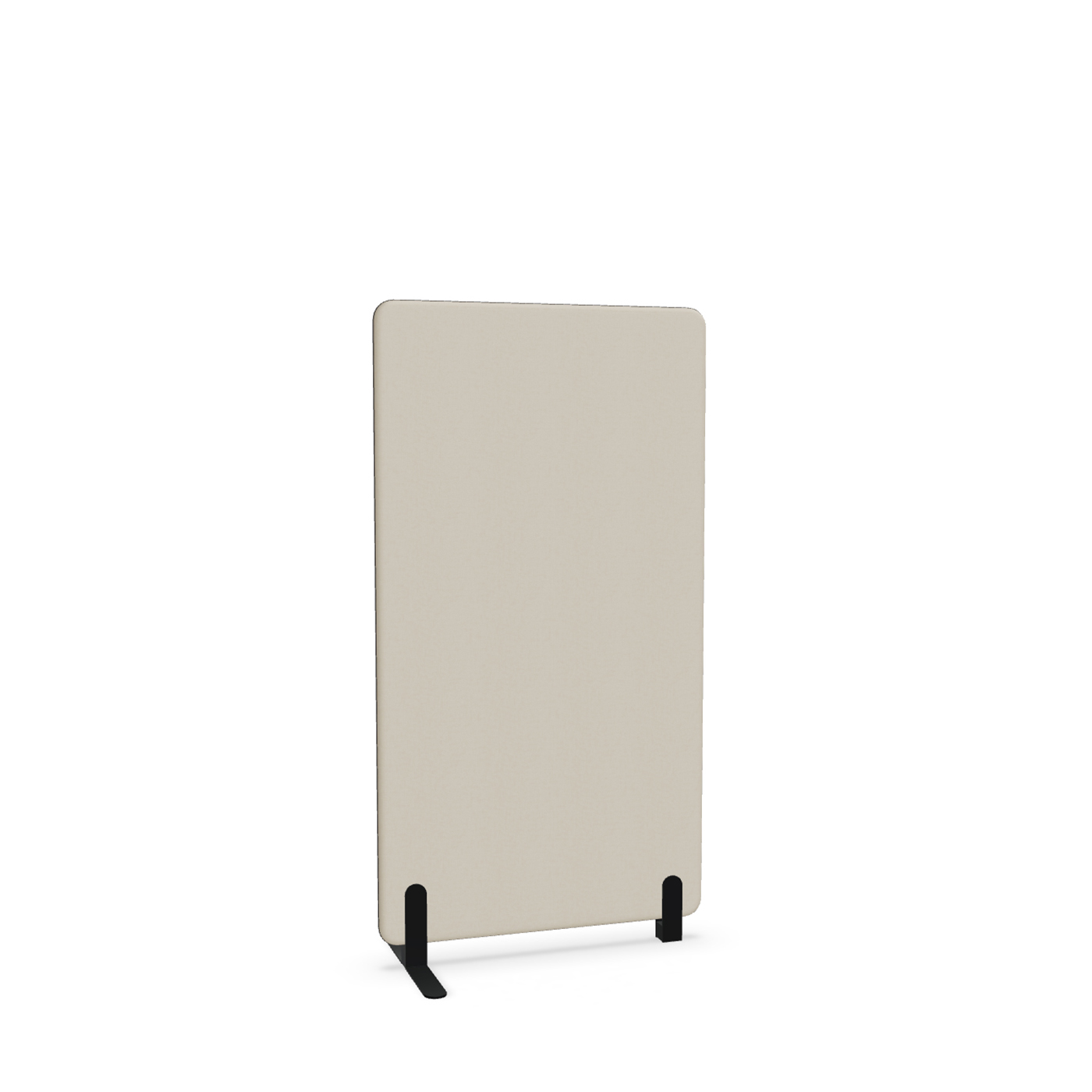Image of Trennwand Mdd Sonic 80x145 cm, Freistehender Fuss und Distanzfuss, Beige/Schwarz, Neu