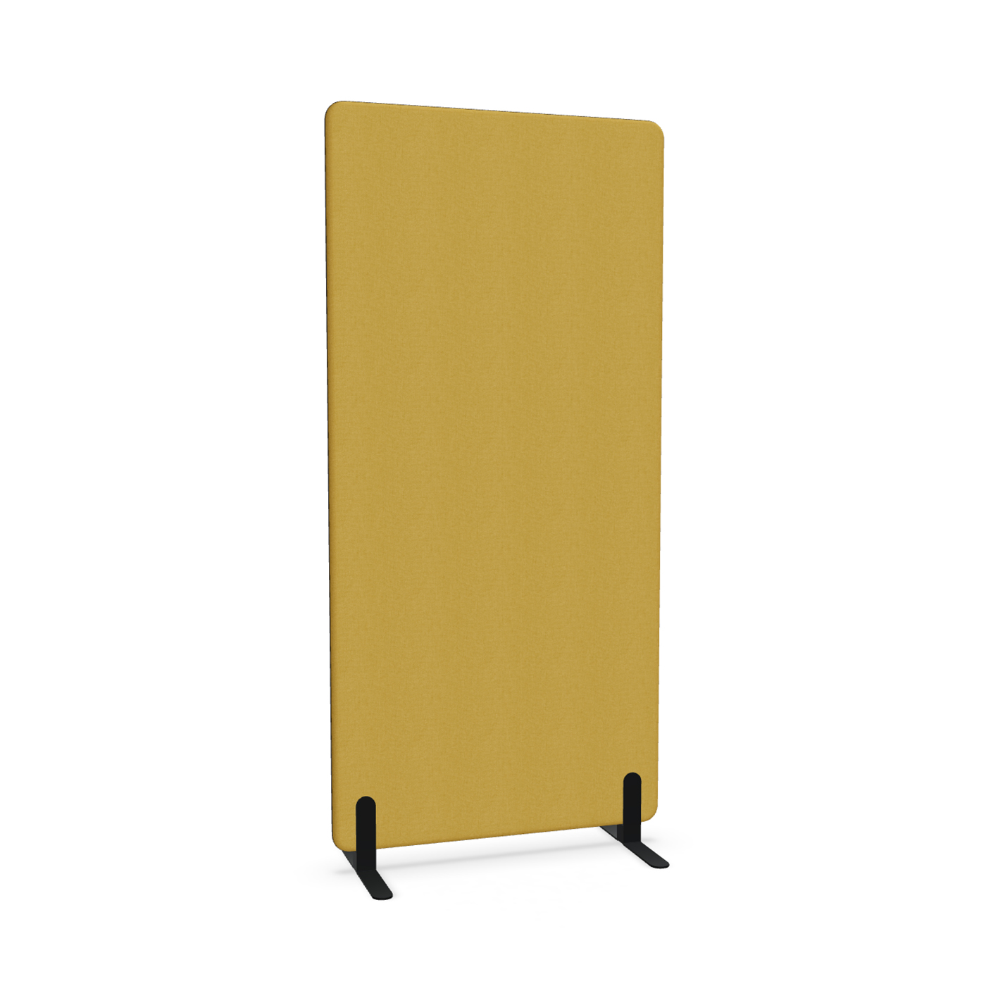 Image of Trennwand Mdd Sonic 90x185 cm, Freistehende Füsse, Gelb/Schwarz, Neu