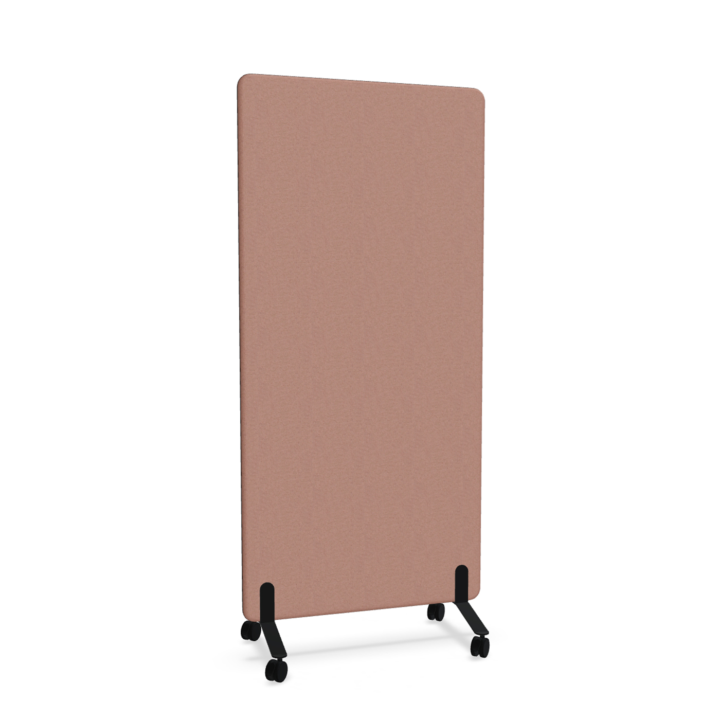 Image of Trennwand Mdd Sonic 90x185 cm, auf Rollen, Rosa/Schwarz, Neu