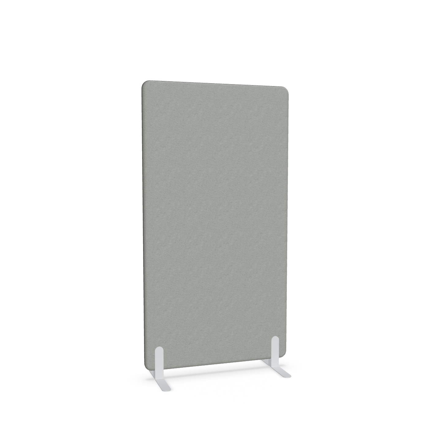 Image of Trennwand Mdd Sonic 90x165 cm, Freistehende Füsse, Grau/Weiss, Neu
