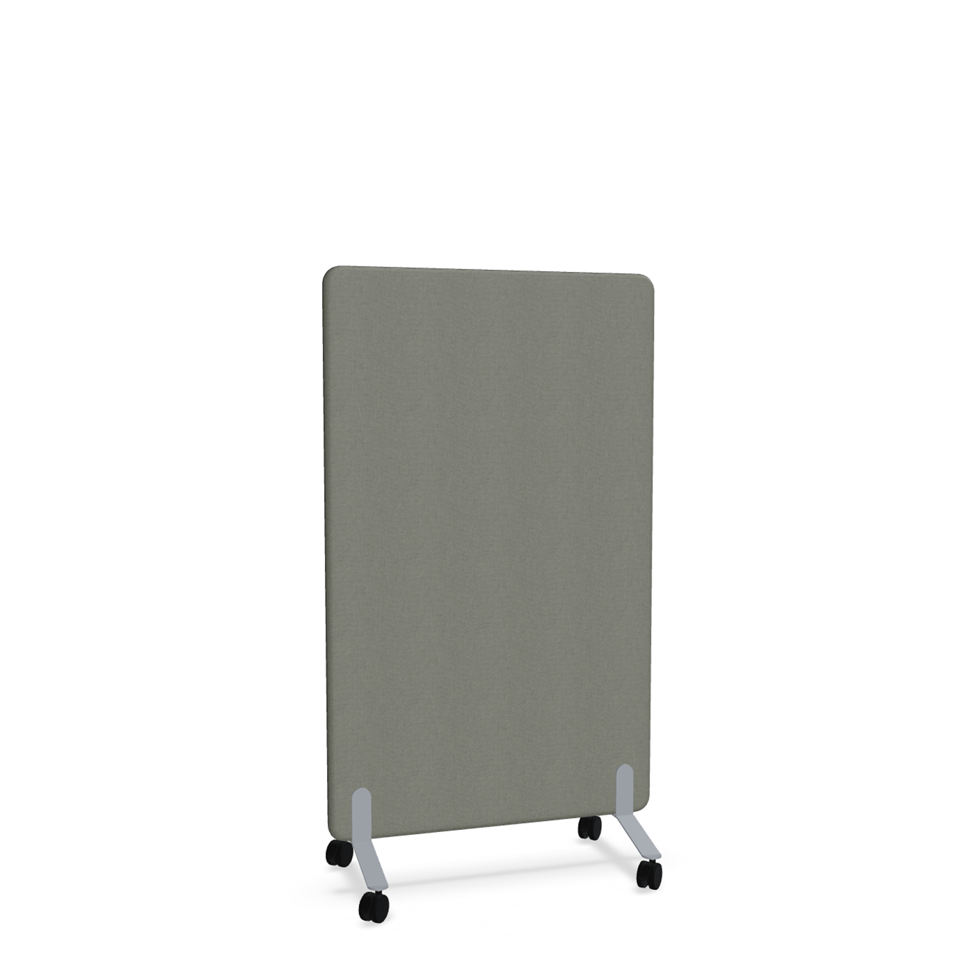 Image of Trennwand Mdd Sonic 90x145 cm, auf Rollen, Anthrazit/Silbergrau, Neu
