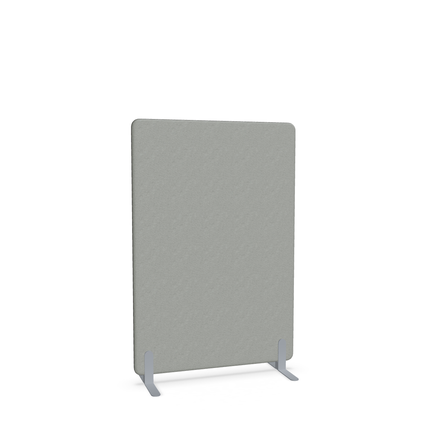 Image of Trennwand Mdd Sonic 100x145 cm, Freistehende Füsse, Grau/Silbergrau, Neu