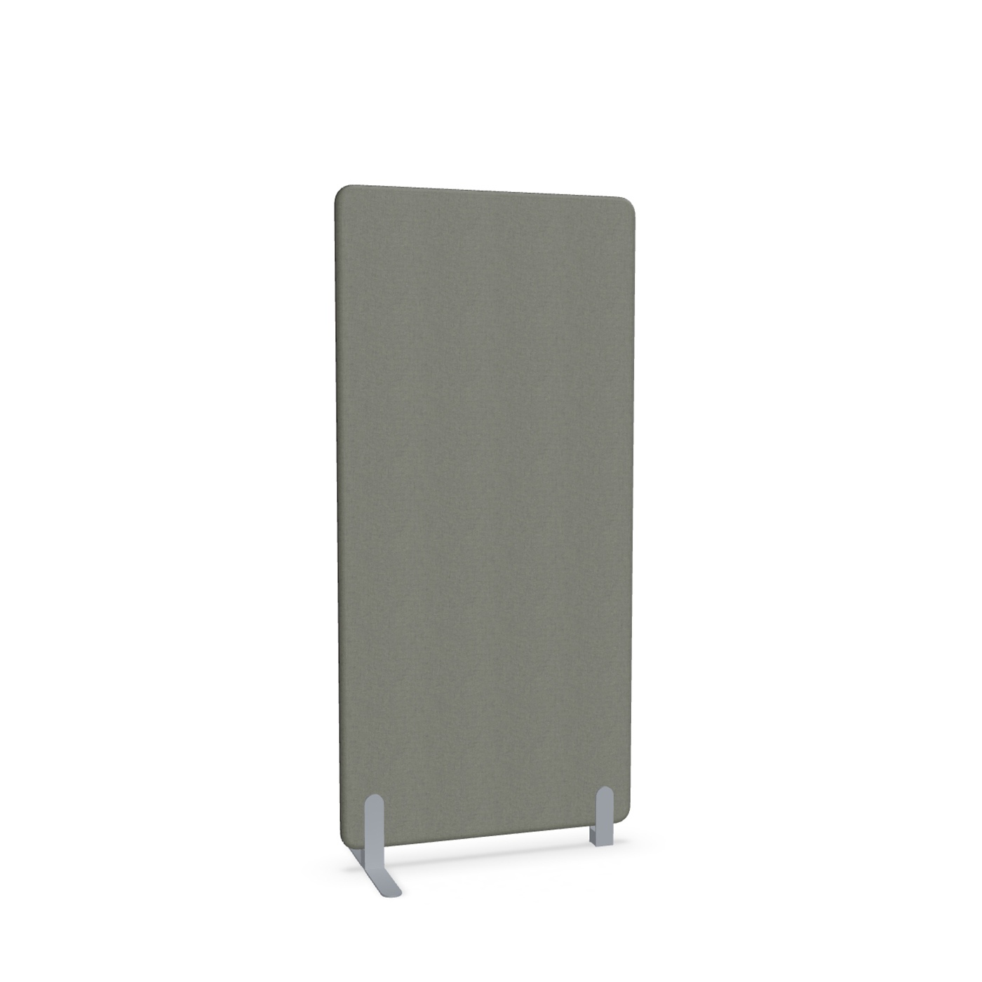Image of Trennwand Mdd Sonic 80x165 cm, Freistehender Fuss und Distanzfuss, Anthrazit/Silbergrau, Neu