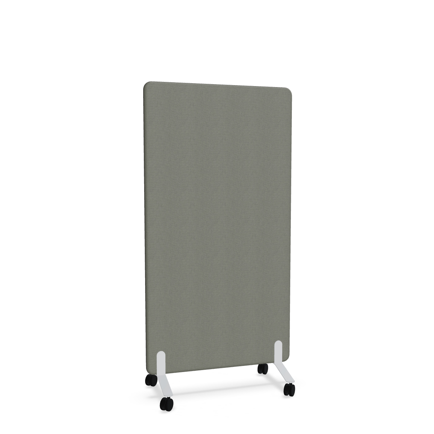 Image of Trennwand Mdd Sonic 90x165 cm, auf Rollen, Anthrazit/Weiss, Neu