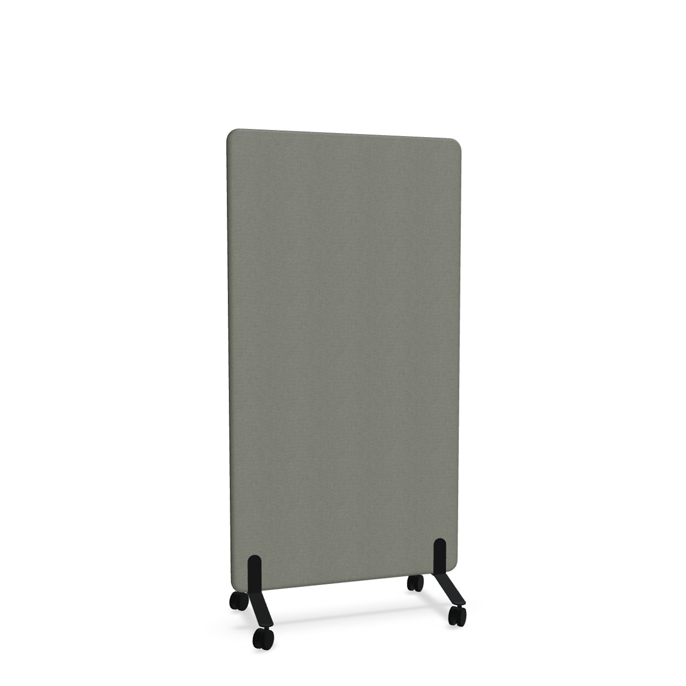 Image of Trennwand Mdd Sonic 90x165 cm, auf Rollen, Anthrazit/Schwarz, Neu