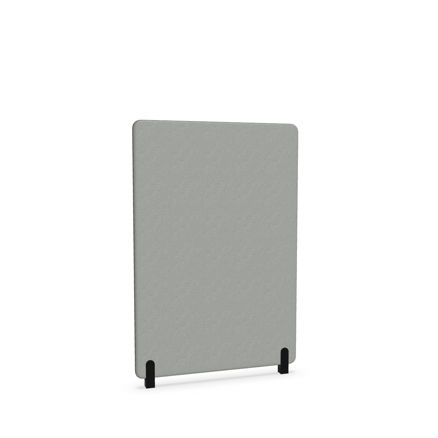Image of Trennwand Mdd Sonic 100x145 cm, Distanzfüsse, Grau/Schwarz, Neu