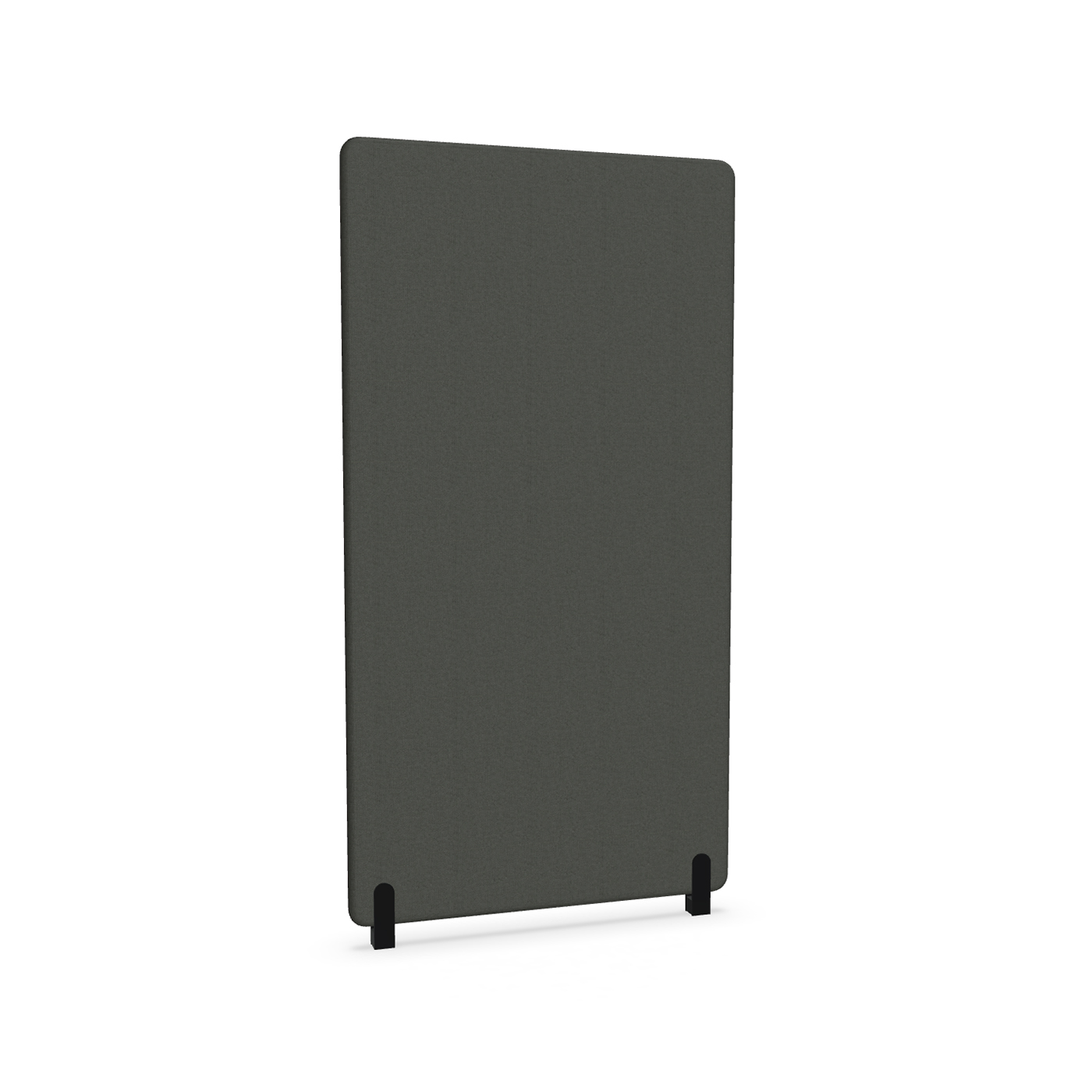 Image of Trennwand Mdd Sonic 100x185 cm, Distanzfüsse, Schwarz/Schwarz, Neu