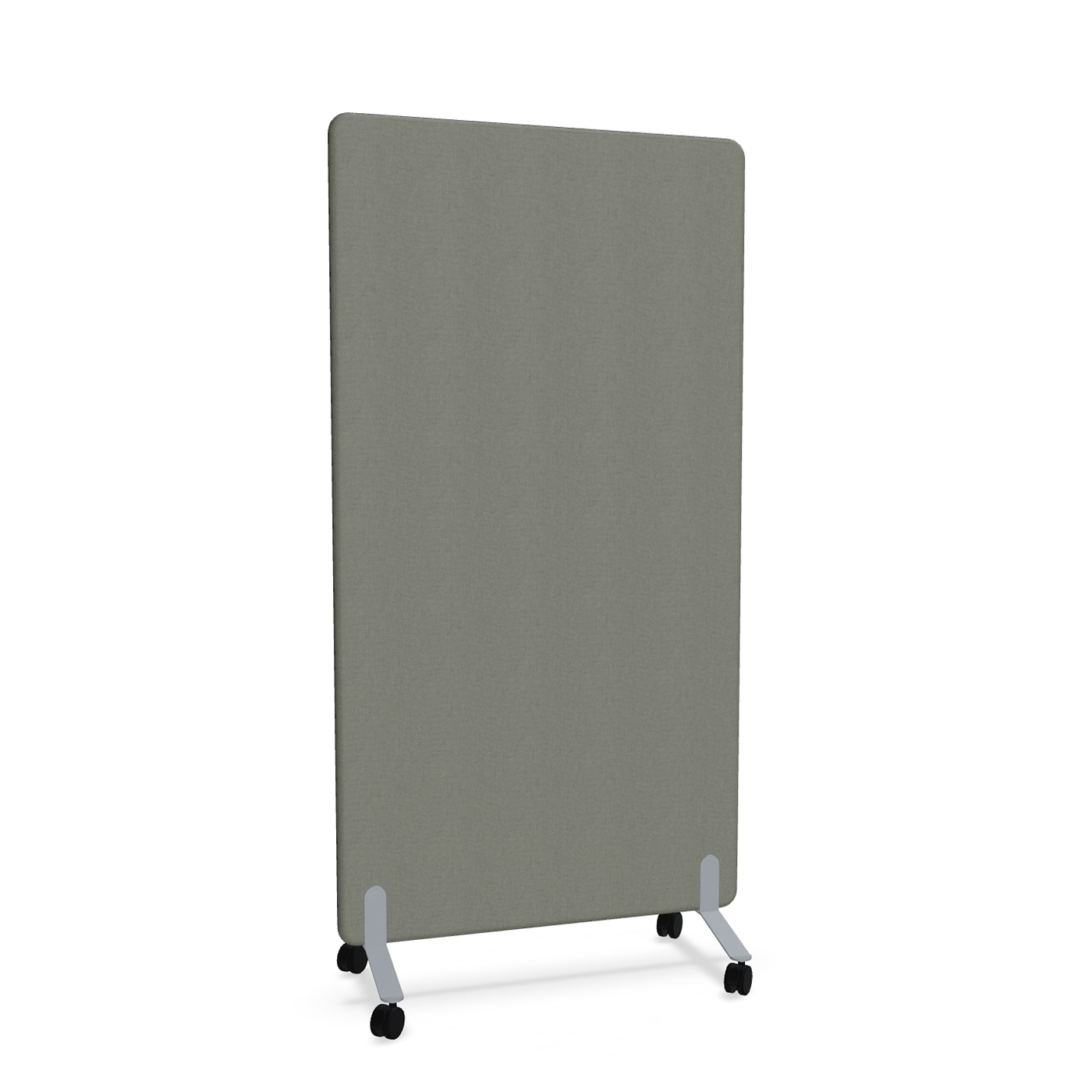 Image of Trennwand Mdd Sonic 100x185 cm, auf Rollen, Anthrazit/Silbergrau, Neu