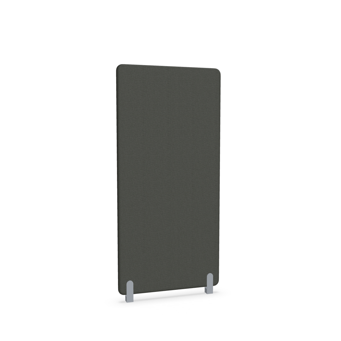 Image of Trennwand Mdd Sonic 80x165 cm, Distanzfüsse, Schwarz/Silbergrau, Neu