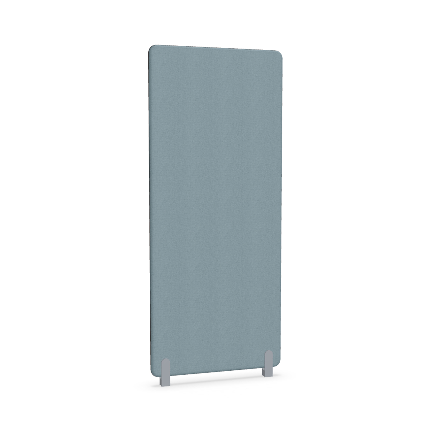 Image of Trennwand Mdd Sonic 80x185 cm, Distanzfüsse, Blau/Silbergrau, Neu