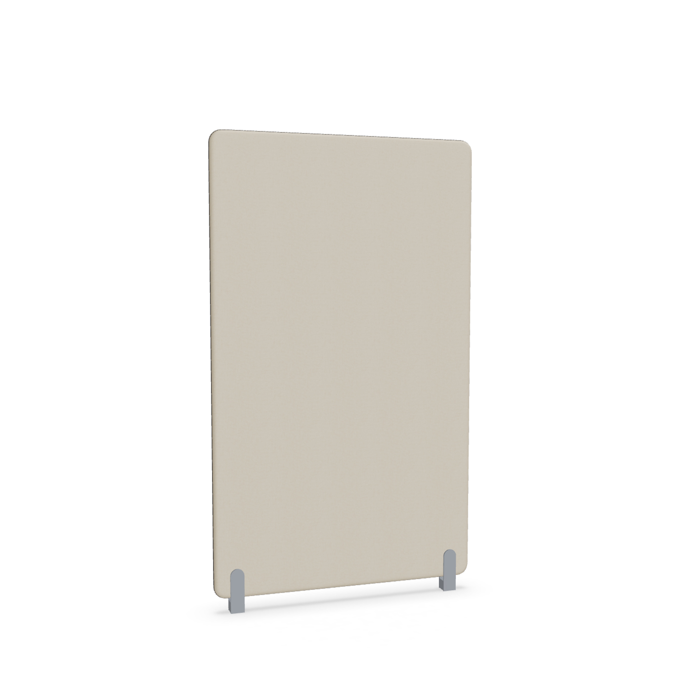 Image of Trennwand Mdd Sonic 100x165 cm, Distanzfüsse, Beige/Silbergrau, Neu