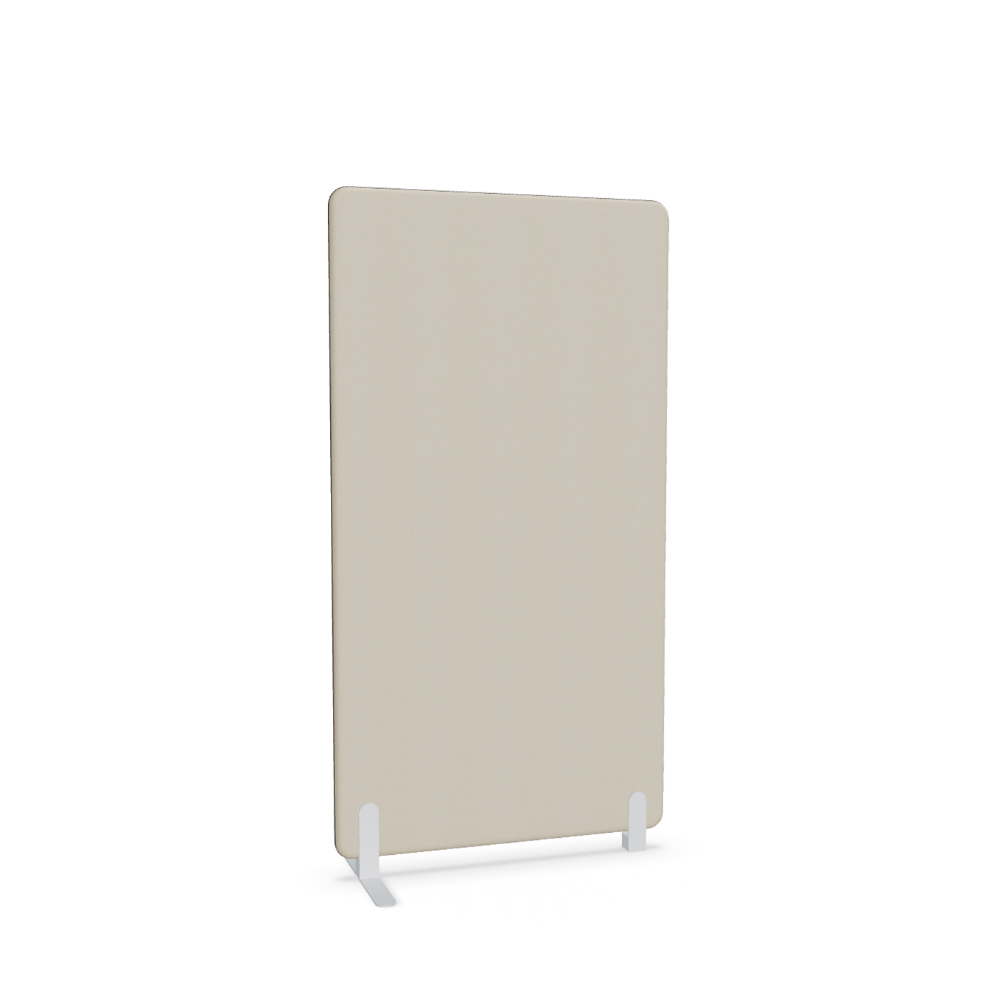 Image of Trennwand Mdd Sonic 90x165 cm, Freistehender Fuss und Distanzfuss, Beige/Weiss, Neu