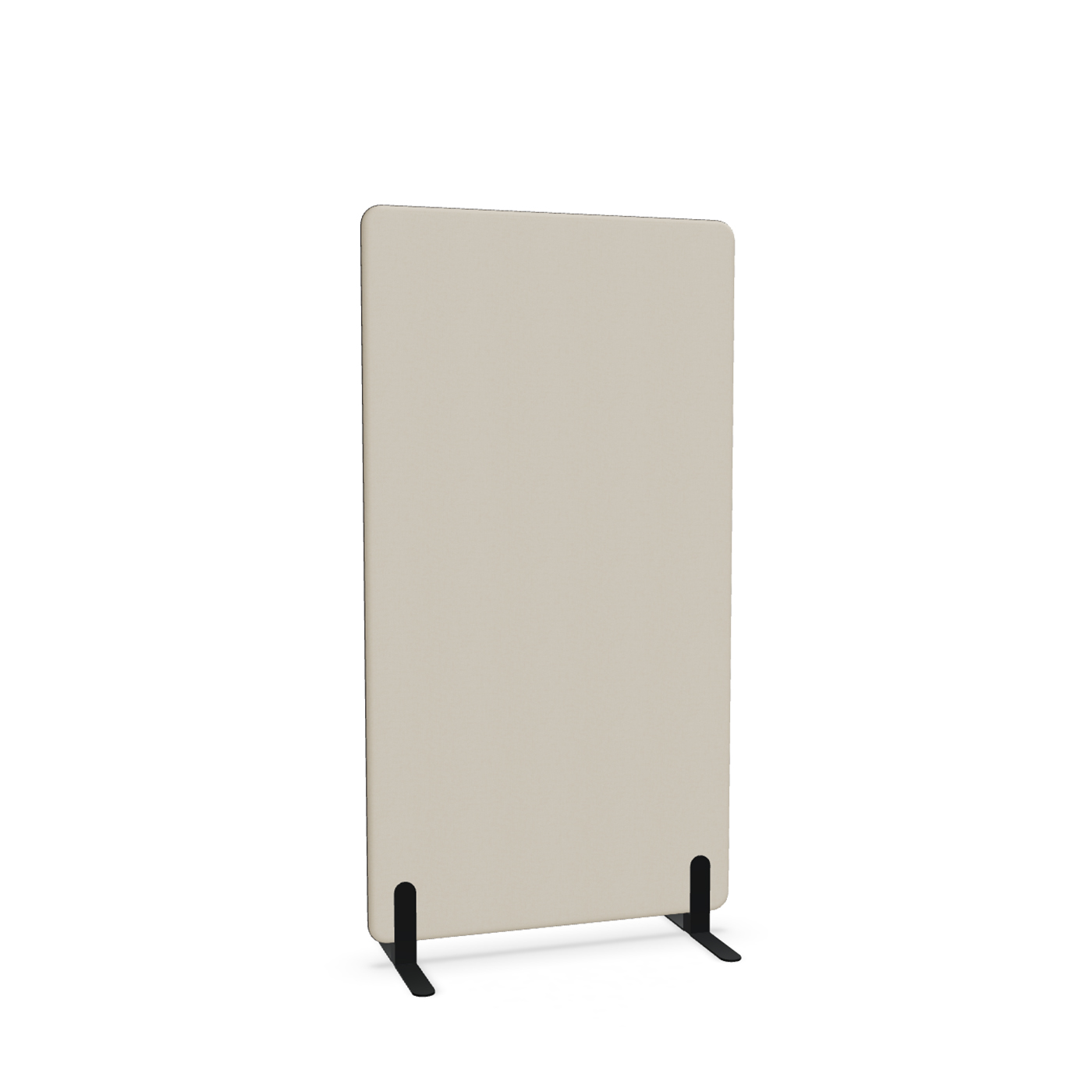Image of Trennwand Mdd Sonic 90x165 cm, Freistehende Füsse, Beige/Schwarz, Neu