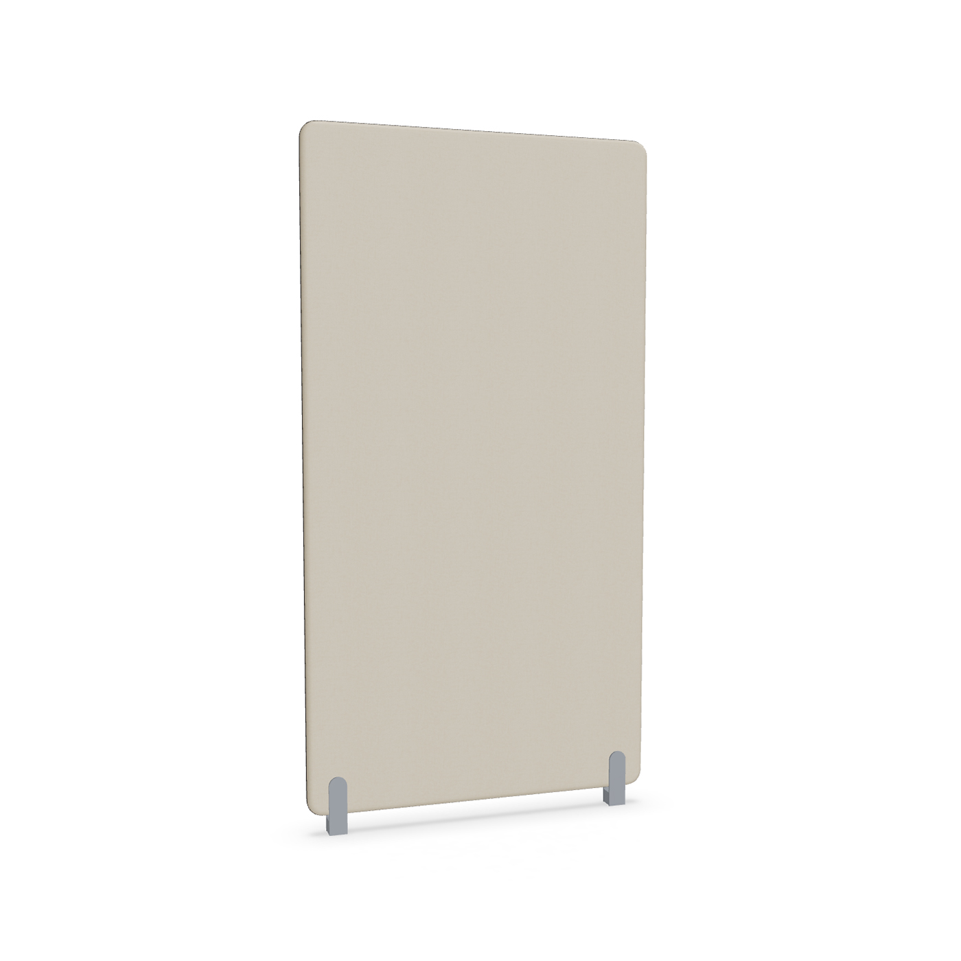 Image of Trennwand Mdd Sonic 100x185 cm, Distanzfüsse, Beige/Silbergrau, Neu