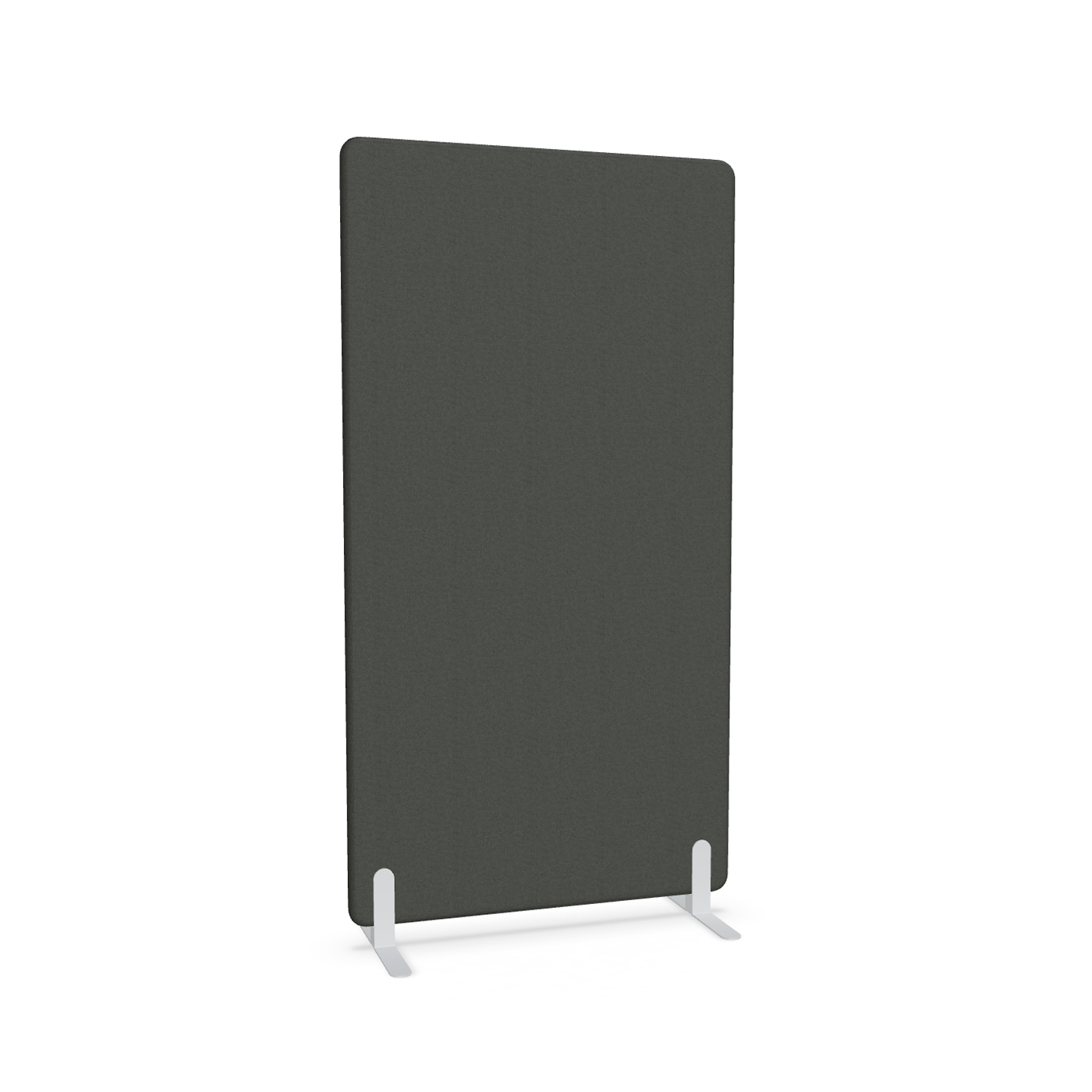 Image of Trennwand Mdd Sonic 100x185 cm, Freistehende Füsse, Schwarz/Weiss, Neu