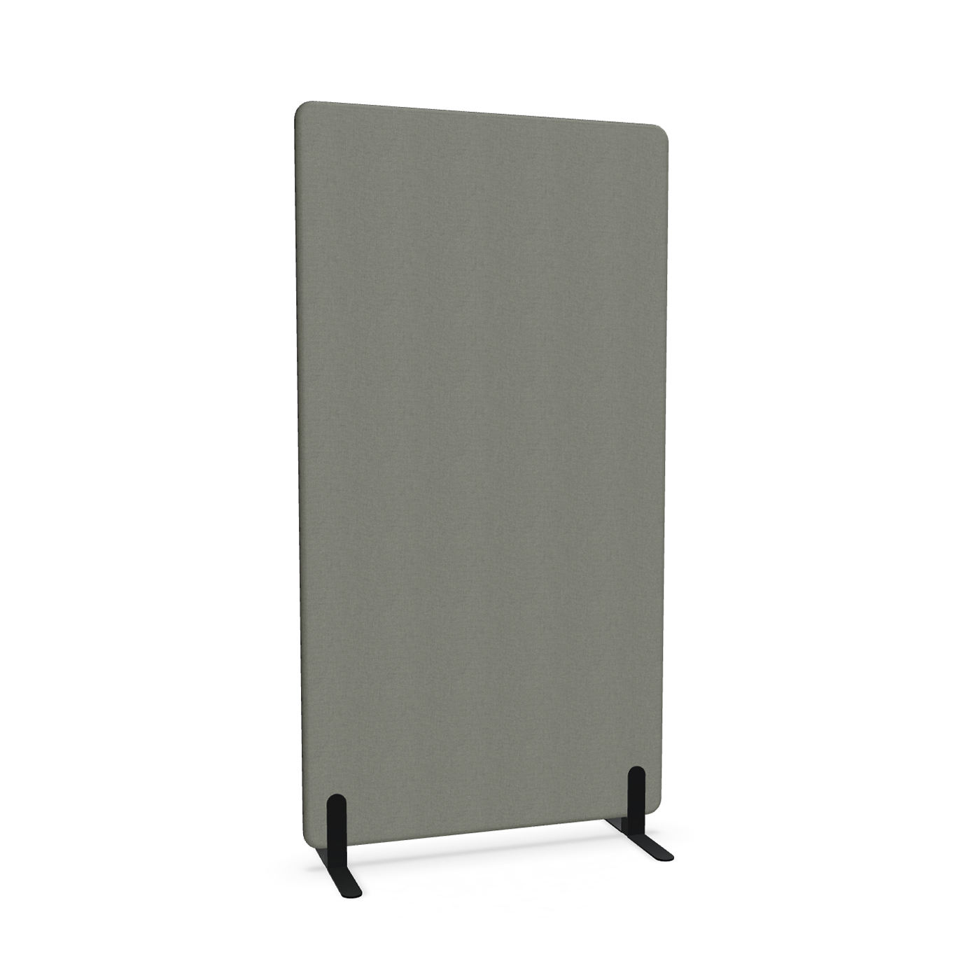 Image of Trennwand Mdd Sonic 100x185 cm, Freistehende Füsse, Anthrazit/Schwarz, Neu