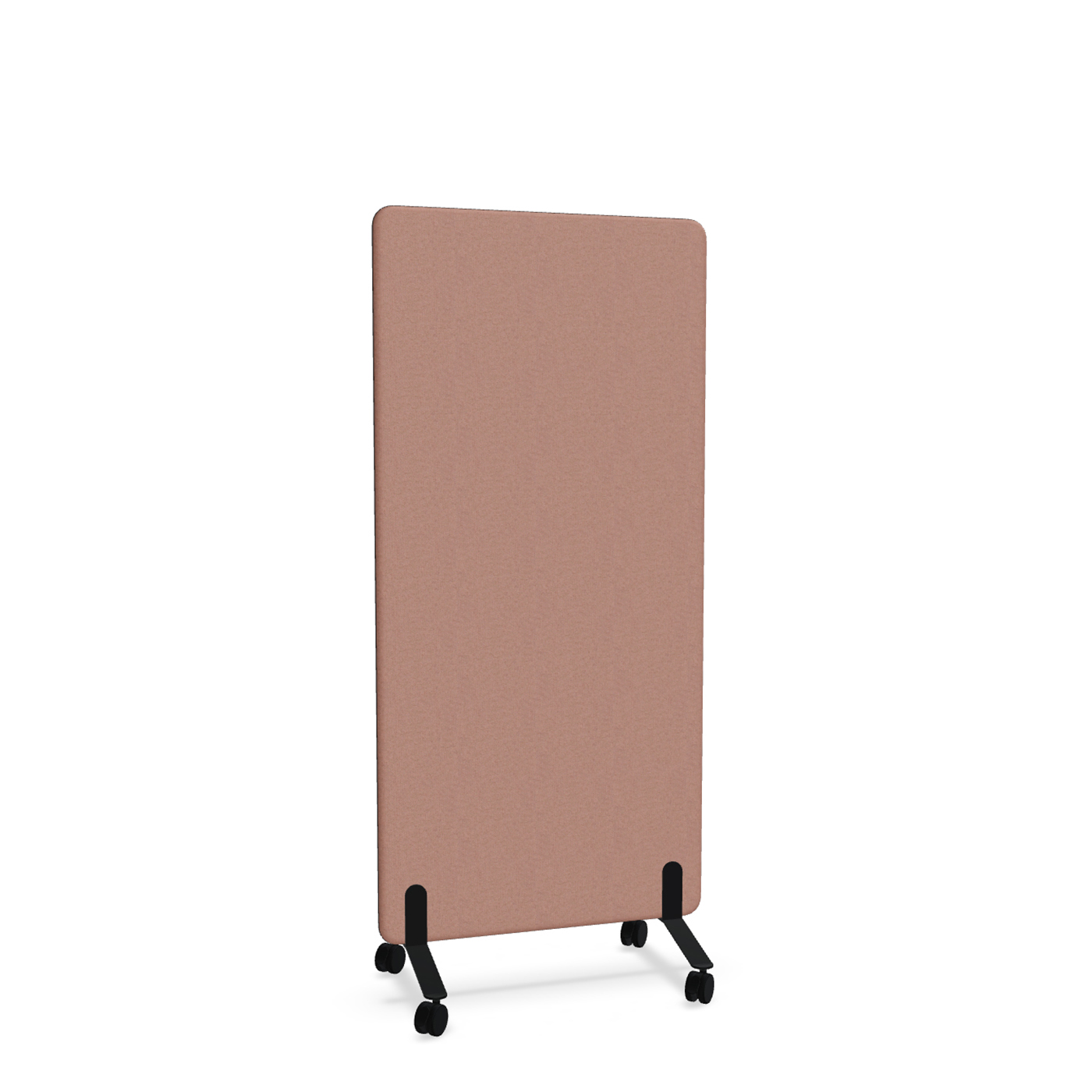 Image of Trennwand Mdd Sonic 80x165 cm, auf Rollen, Rosa/Schwarz, Neu