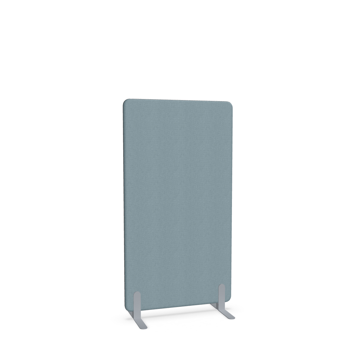 Image of Trennwand Mdd Sonic 80x145 cm, Freistehende Füsse, Blau/Silbergrau, Neu