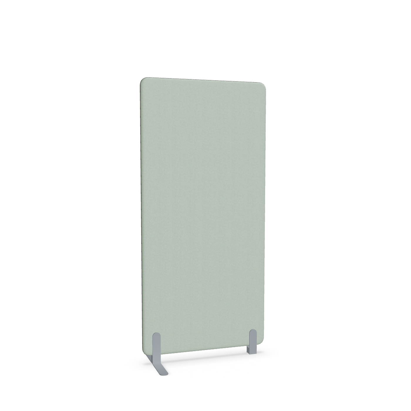 Image of Trennwand Mdd Sonic 80x165 cm, Freistehender Fuss und Distanzfuss, Grün/Silbergrau, Neu