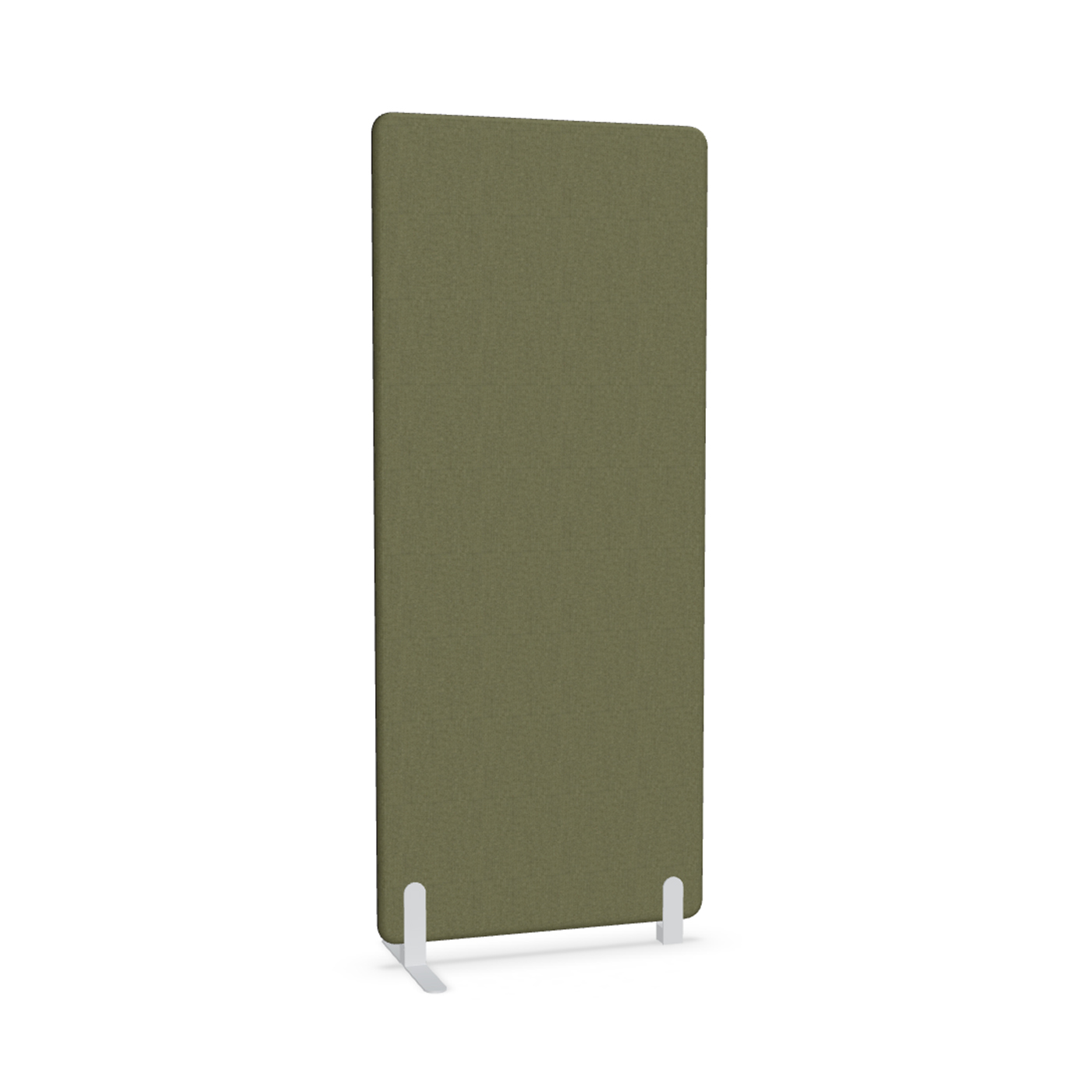 Image of Trennwand Mdd Sonic 80x185 cm, Freistehender Fuss und Distanzfuss, Olivgrün/Weiss, Neu